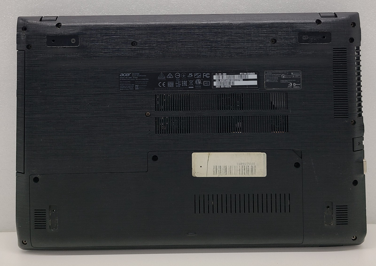 Acer Aspire E15 E5-576-392H Laptop Intel i3 8th Gen NO RAM/HD/OS/POWER (FL)