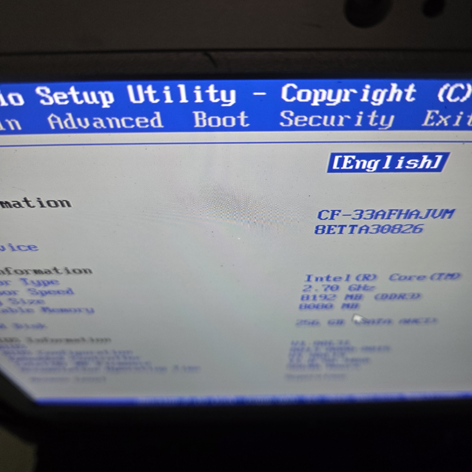 Panasonic Toughbook CF-33 i5-7300U 2.6GHz 256GB SSD 8GB Ram 4G – GPS — Grade B-