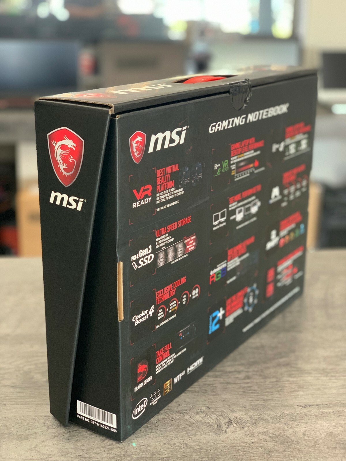 MSI Gaming P65 Creator-021, i7-8750H, 16GB RAM, 256GB SSD, GTX1050Ti 4G IPS Thin