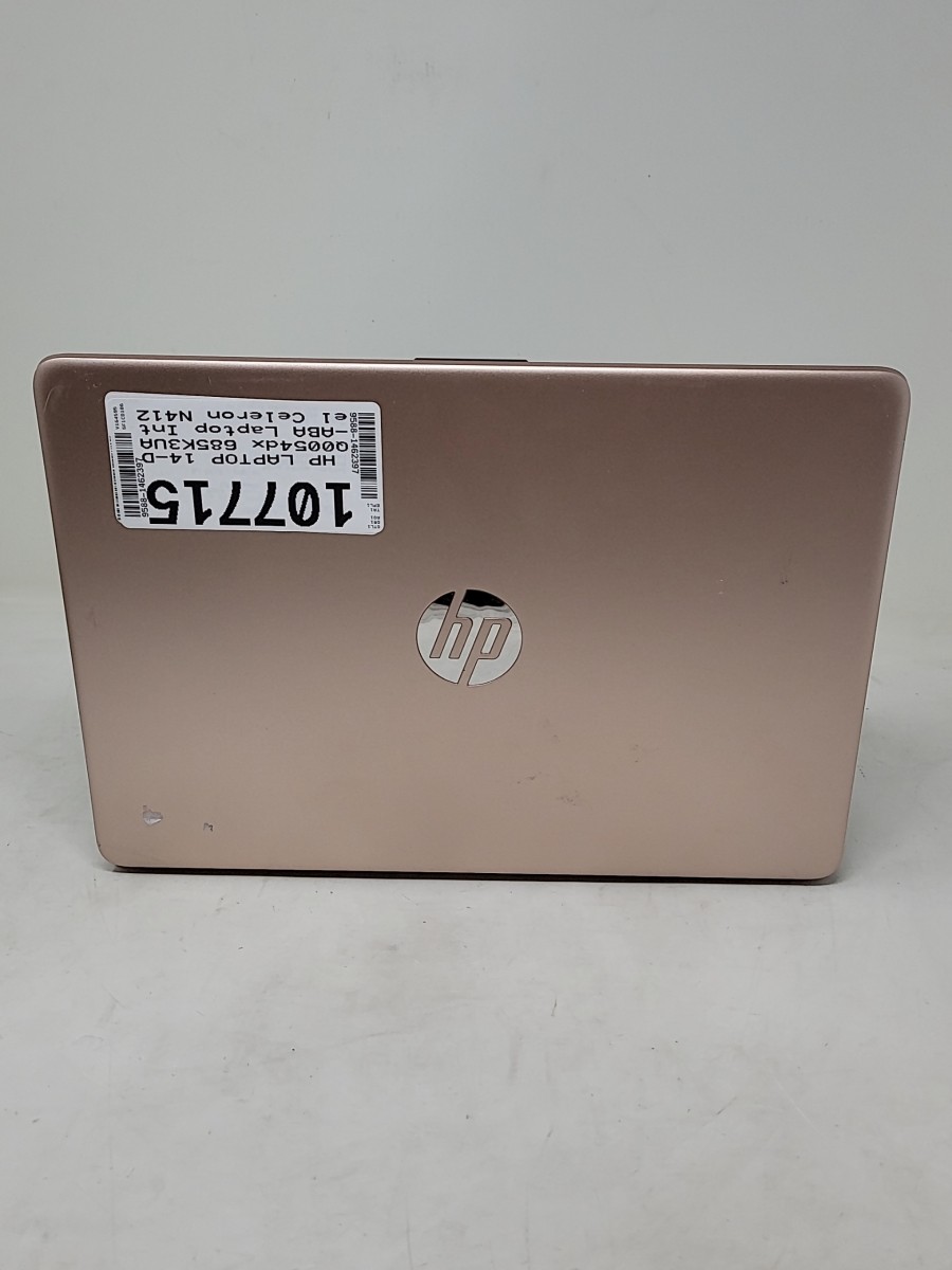 HP LAPTOP 14-DQ0054dx 685K3UA-ABA Laptop Intel Celeron N4120 4GB 62GB SEE NOTES