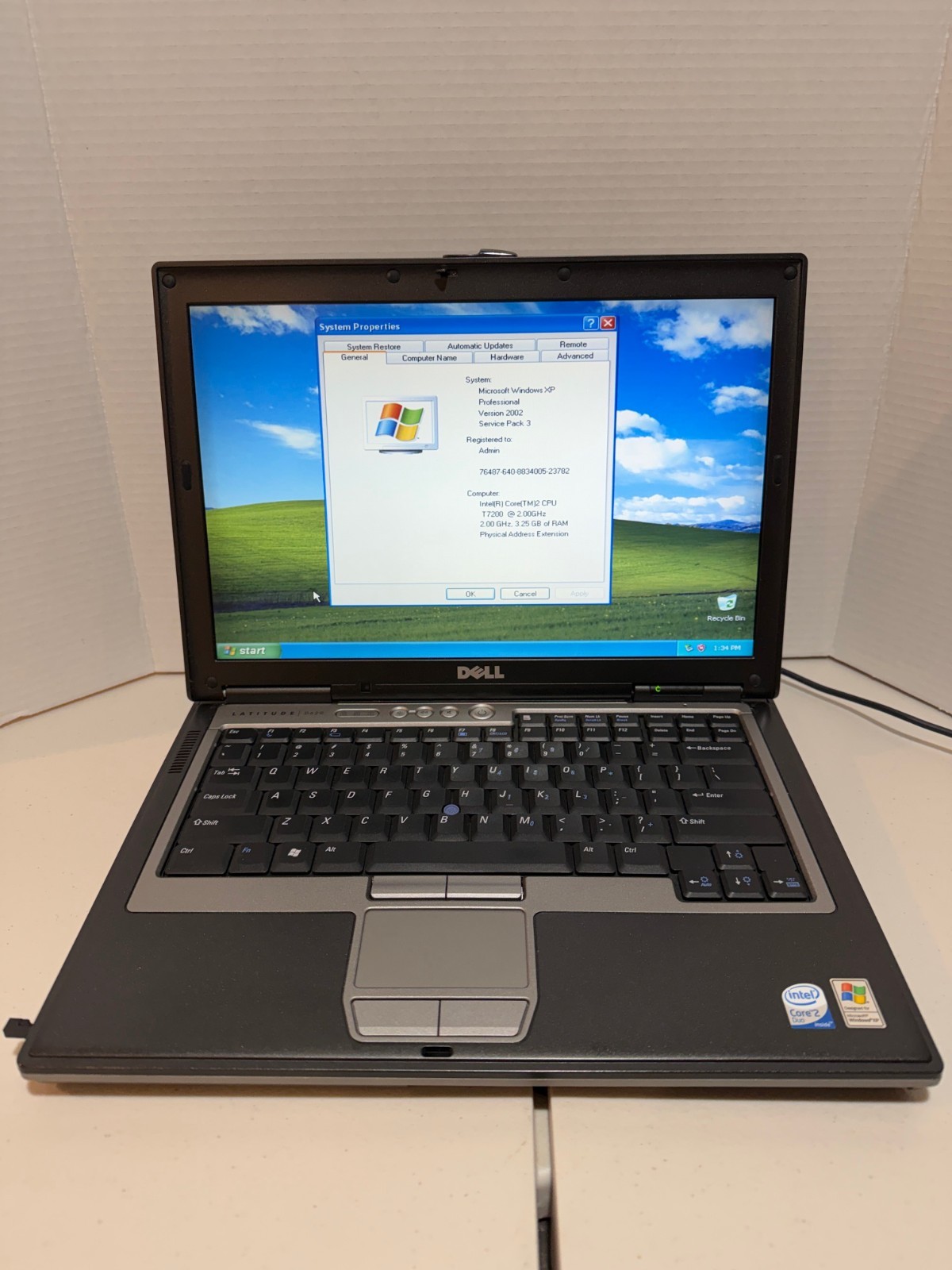 Dell D620 Laptop | Win XP Pro | 500GB SSD | 4GB RAM | Docking Station | WiFi