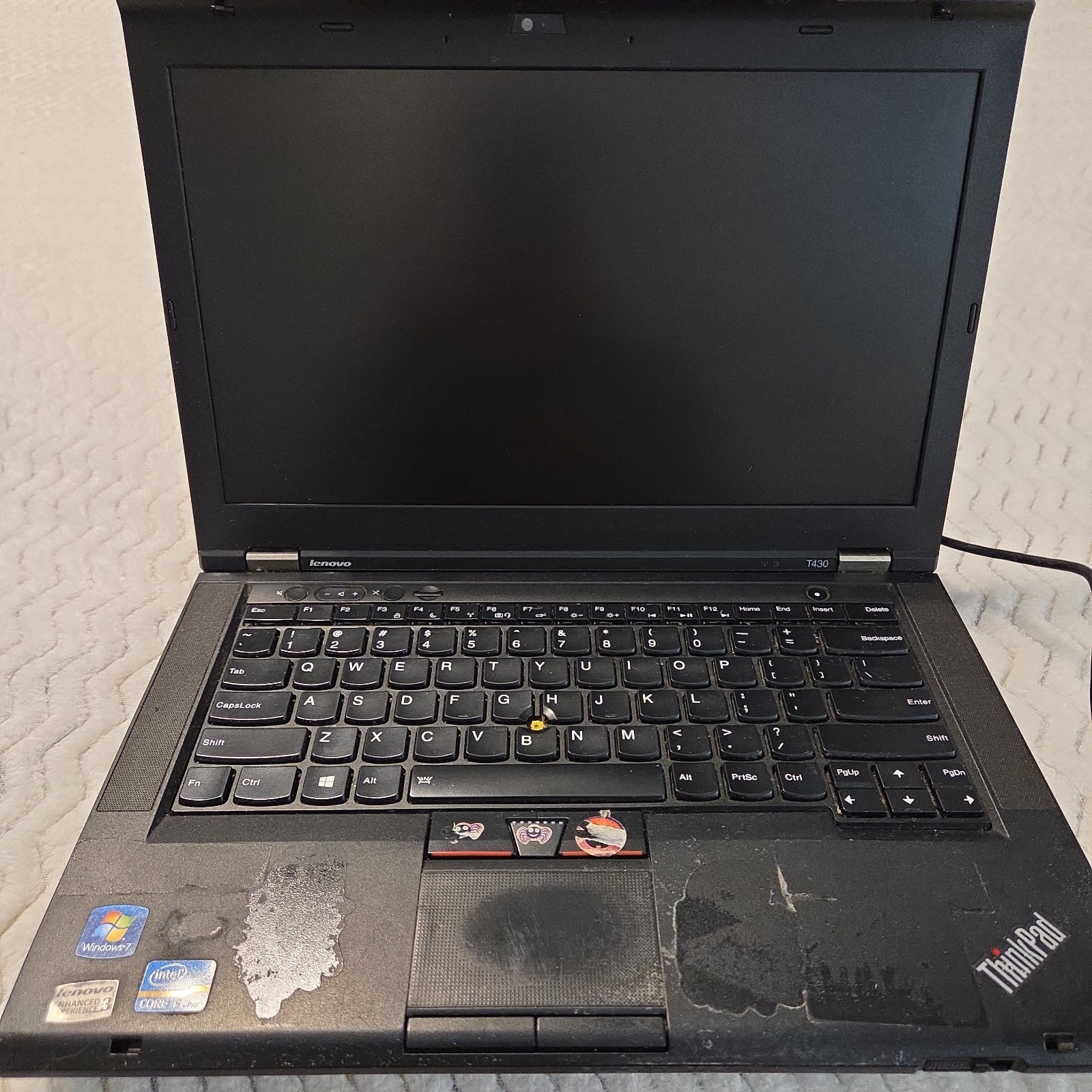 LENOVO THINKPAD T430S – Powers On – NO HARD DRIVE- Untested