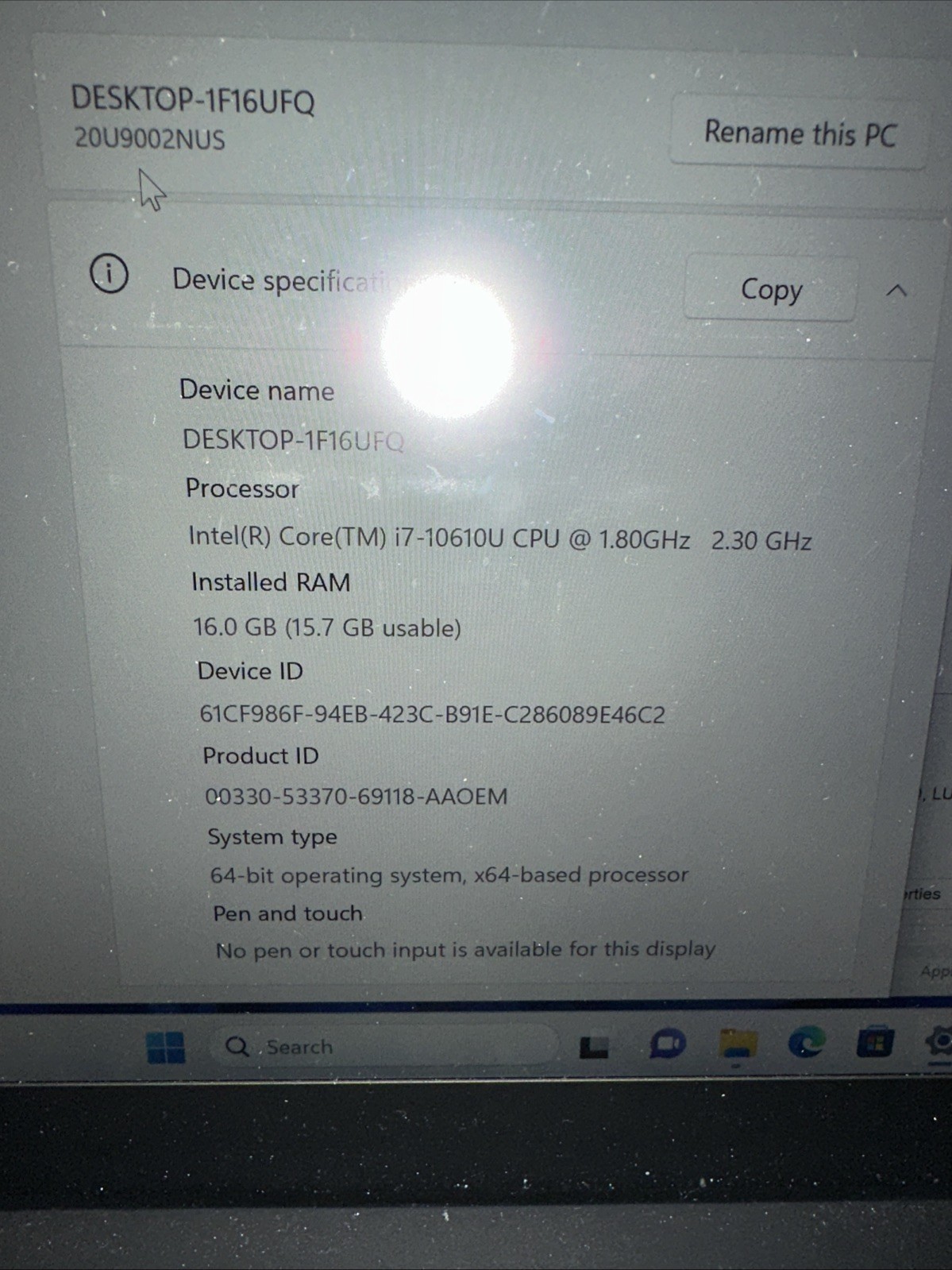 Lenovo ThinkPad X1 Carbon 8th Gen 14″ i7-10610U, 16GB RAM, 512GB SSD, Win 11 Pro