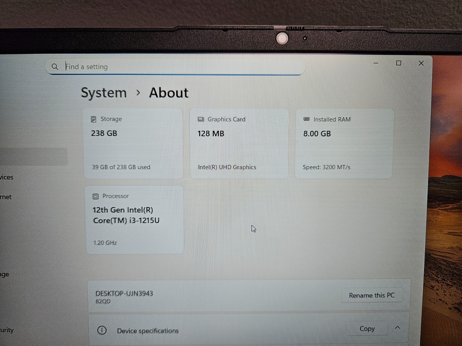 Lenovo IdeaPad 1i 15.6″ Touchscreen i3-1215U 256GB SSD 8GB RAM Windows 11