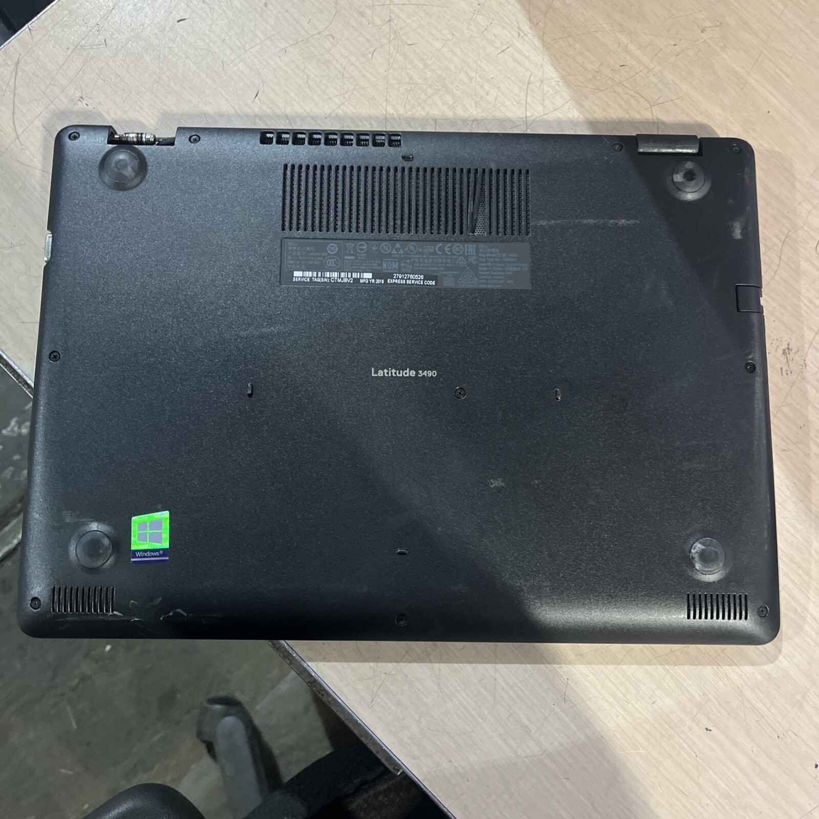 DELL LATITUDE 3490 INTEL CORE I3-8130U 2.20GHZ 4GB RAM NO HD NO CADDIE
