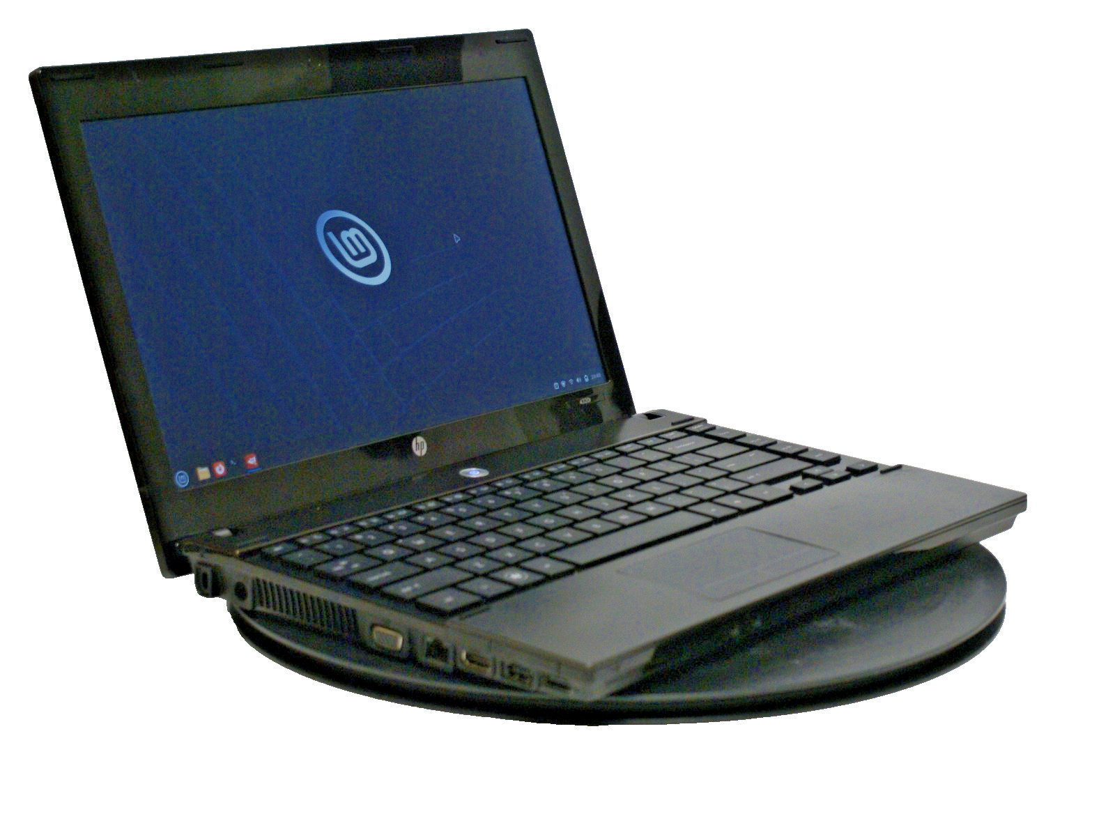 HP 4320t Celeron P4500 8GB 128GB SSD Linux Mint GIMP LibreOffice with Charger
