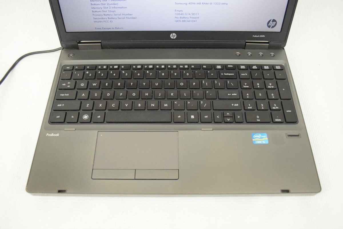 HP PROBOOK 6560B 15.6″ Core i5-2410M 4GB RAM 500GB WINDOWS 7 32 BIT RS-232 PORT