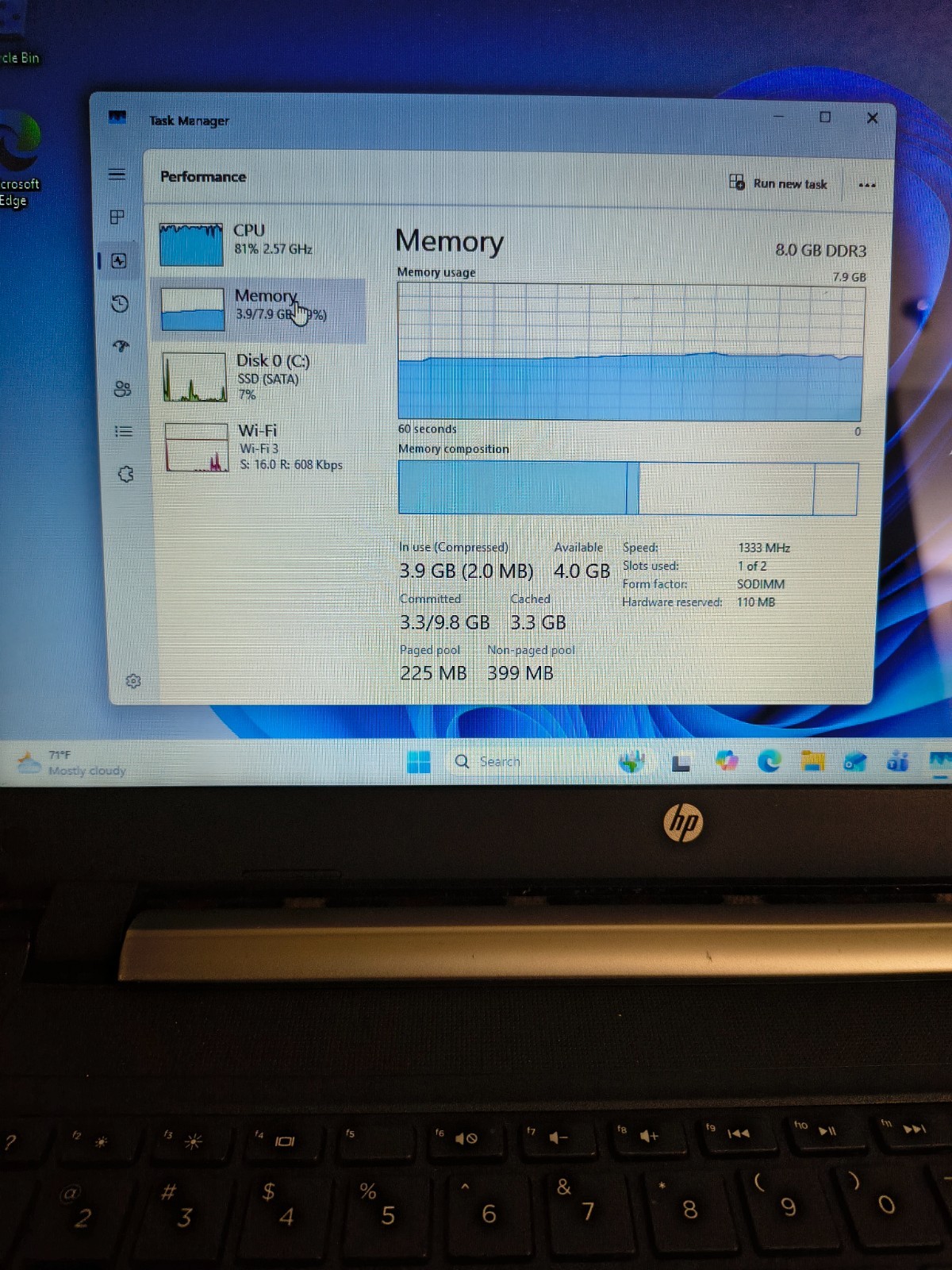 15.6″ HP Probook 450 G2 Core i5-5200@2.2GFHz 16GB 250GB EVO 850 SSD Win11Pro