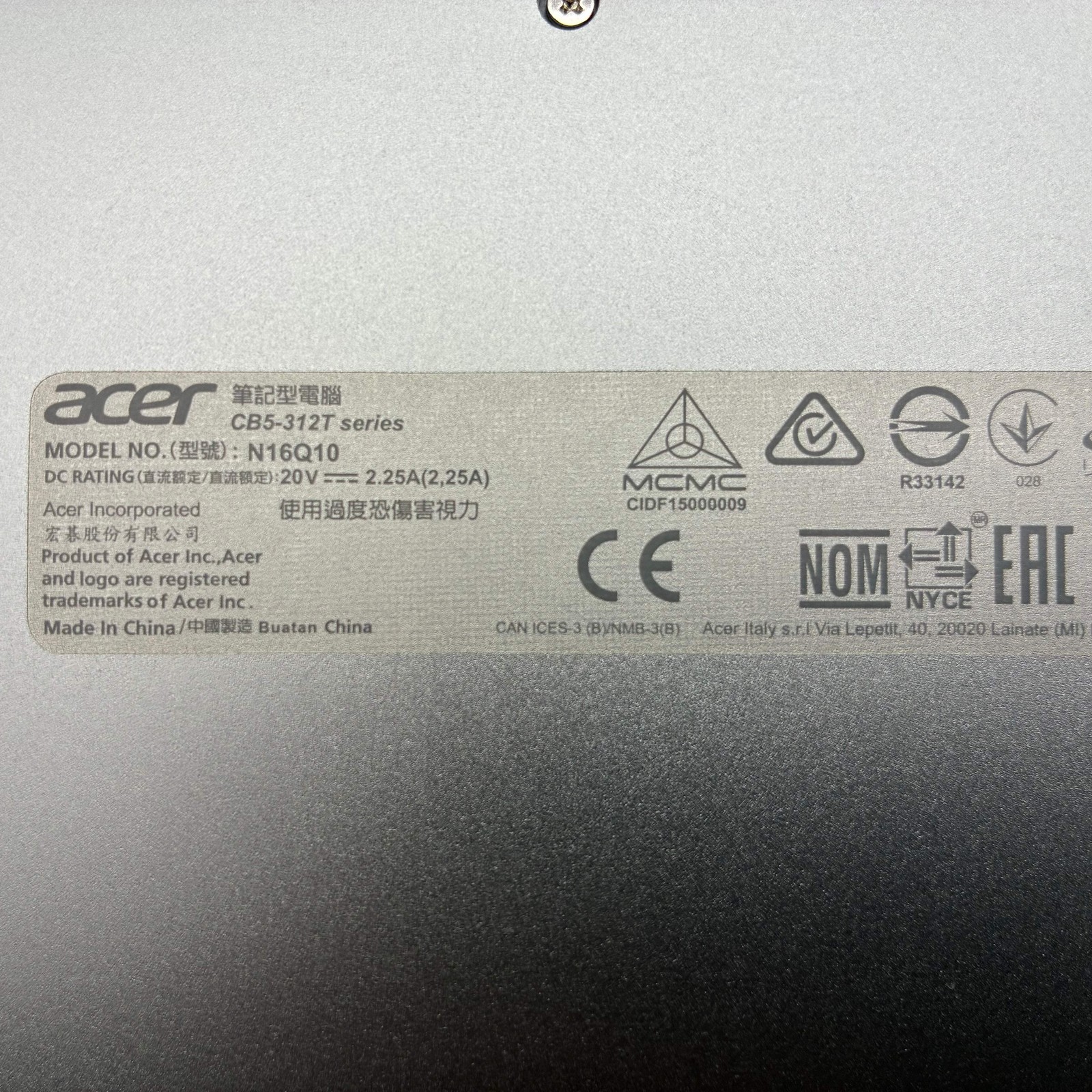 Acer Chromebook Laptop R13 CB5-312T-K95W 13.3″ MediaTek MT8173C 4GB/64GB Chrome