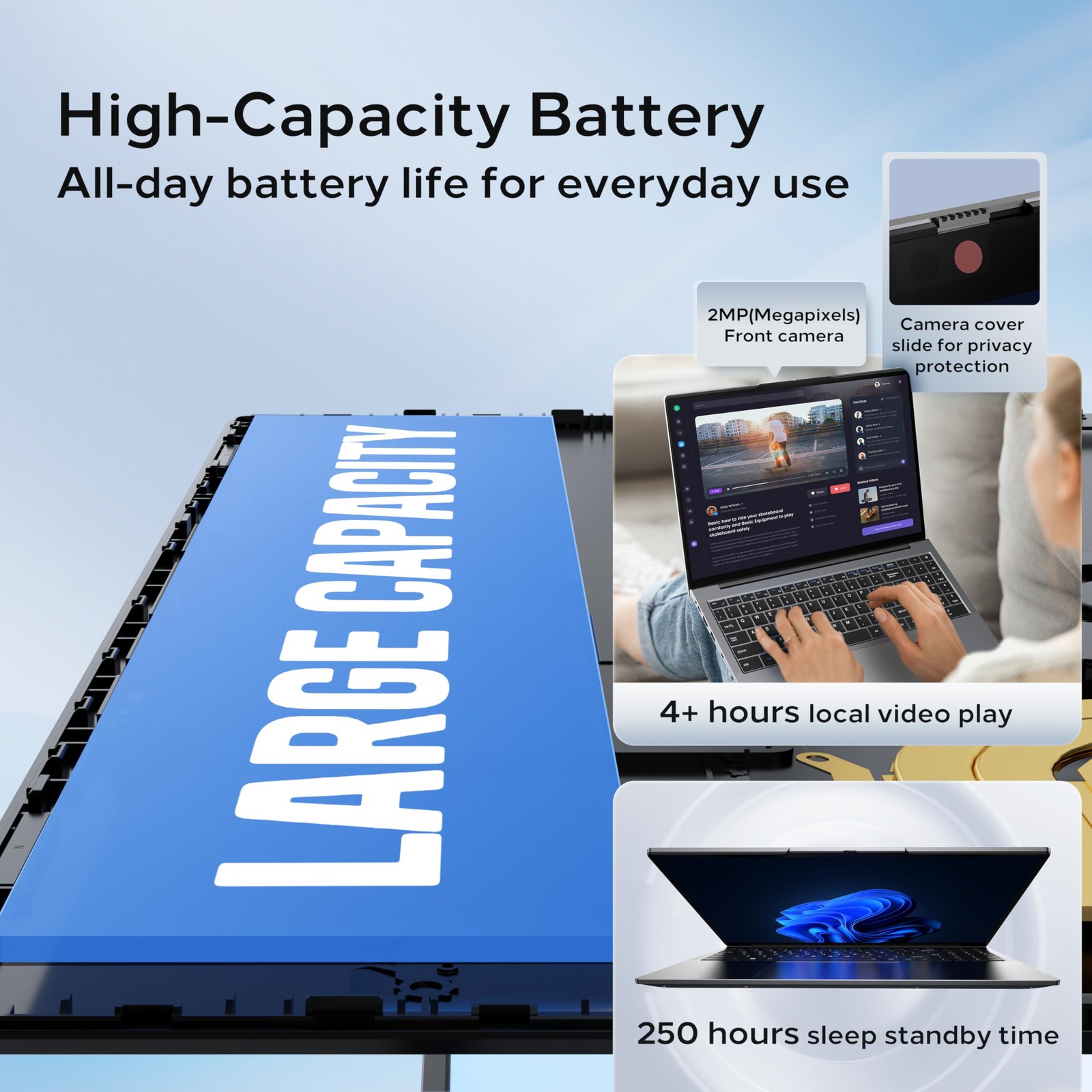 15.6″ FHD Laptop Computers, Compatible with Windows 11, Pentium Gold (Beats P…