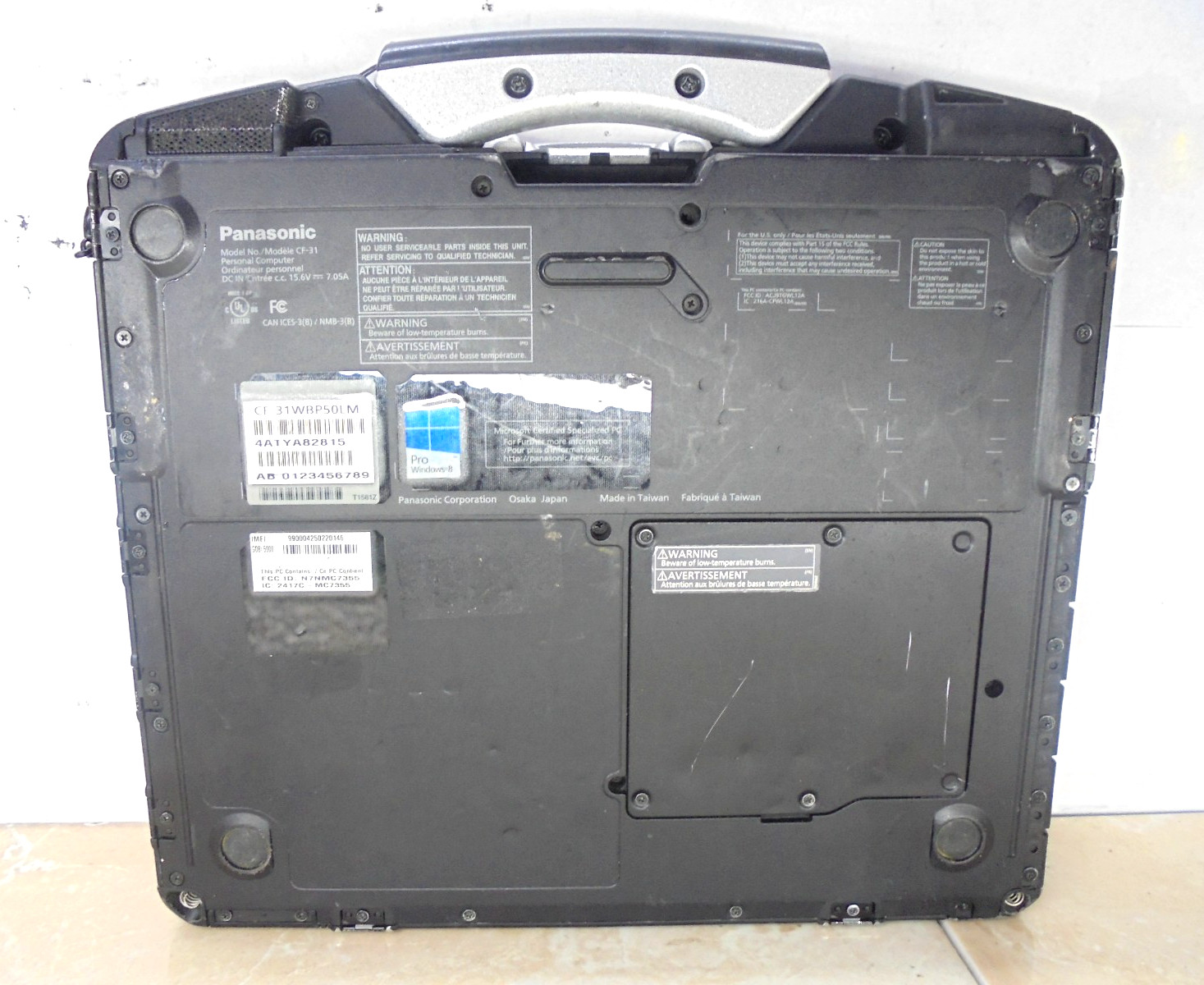 Panasonic Toughbook CF-31 MK4,i5-3340M @2.7GHz. NO HDD,NO caddy & NO Power Adapt