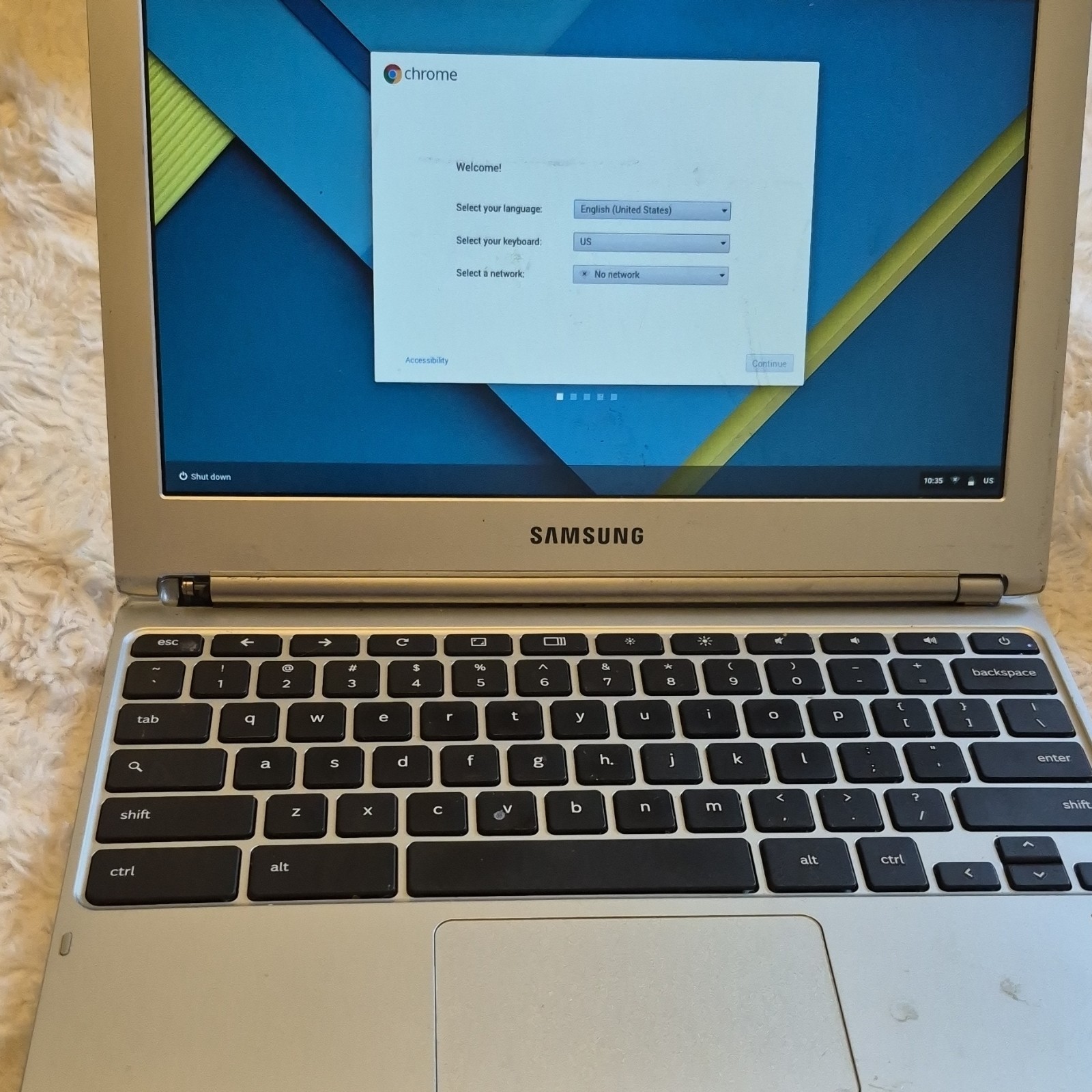 Samsung Chromebook 11.6″ Silver Intel Celeron 1.40GHz 2GB RAM 16GB SSD
