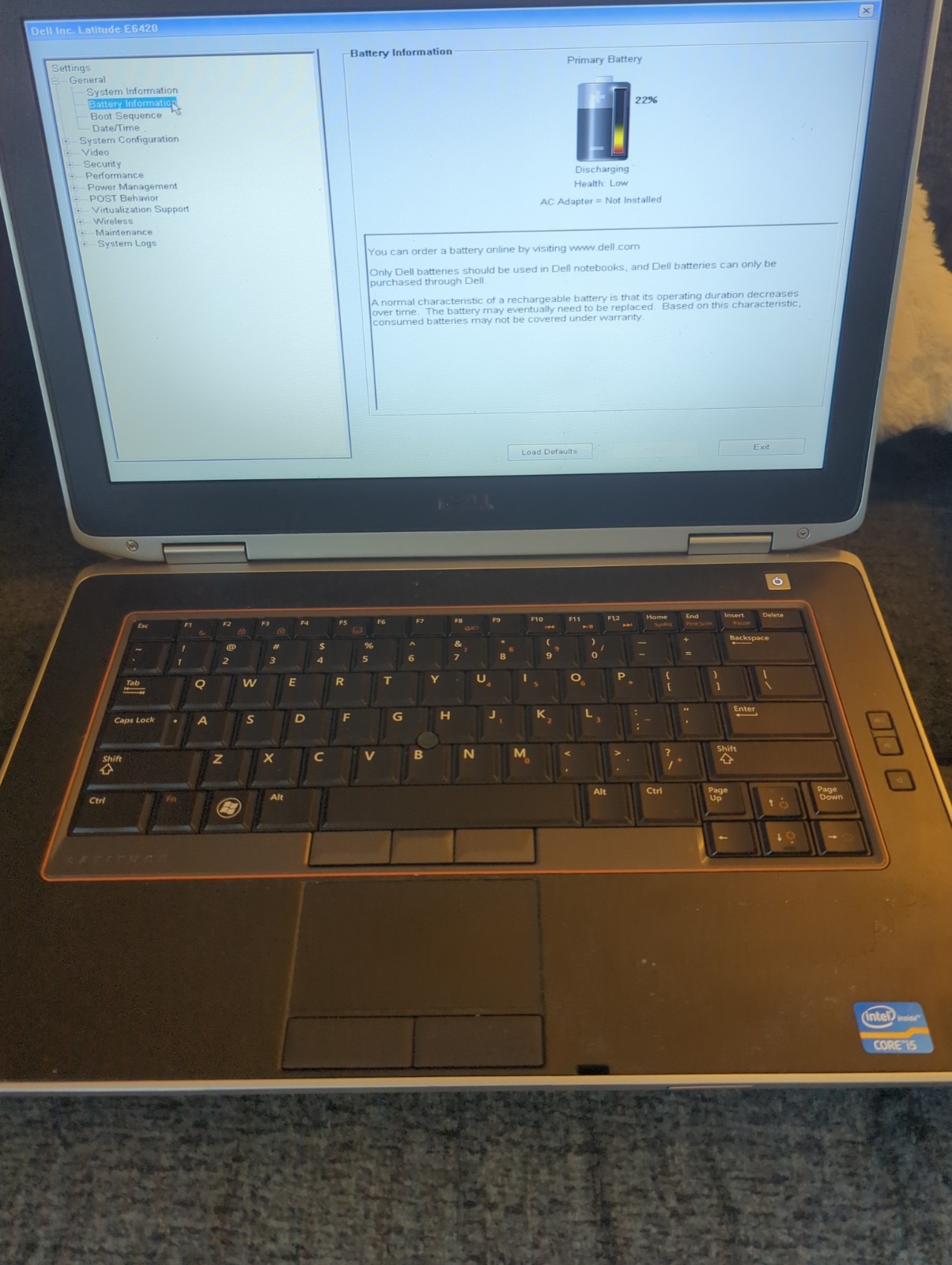 Dell Latitude E-6420 i-5-2nd Gen, 8GB Ram, DvD R/W, No HDD Pls Read Description.