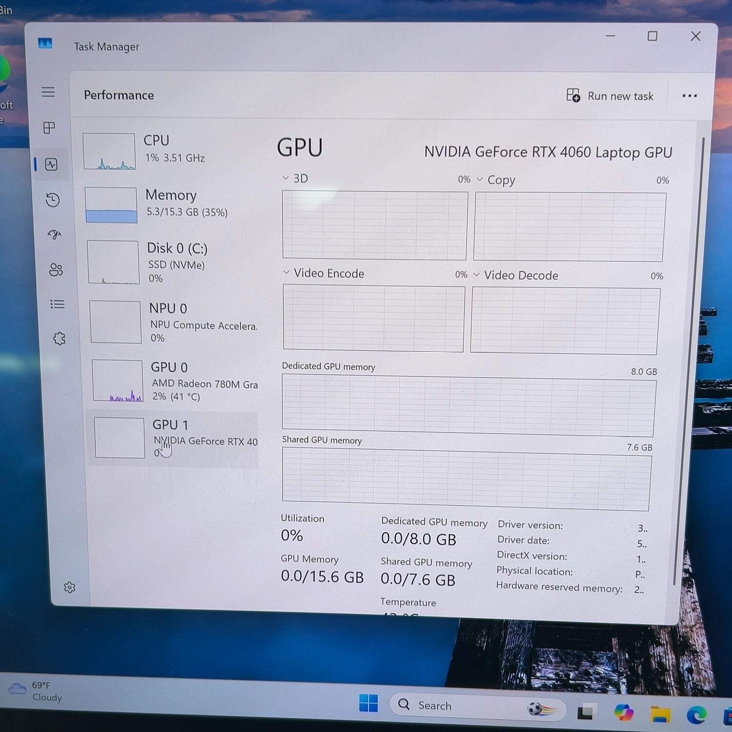 Asus ROG Zephyrus G14 GA403UV Ryzen 9 8945HS 16GB RAM 1TB SSD GeForce RTX 4060