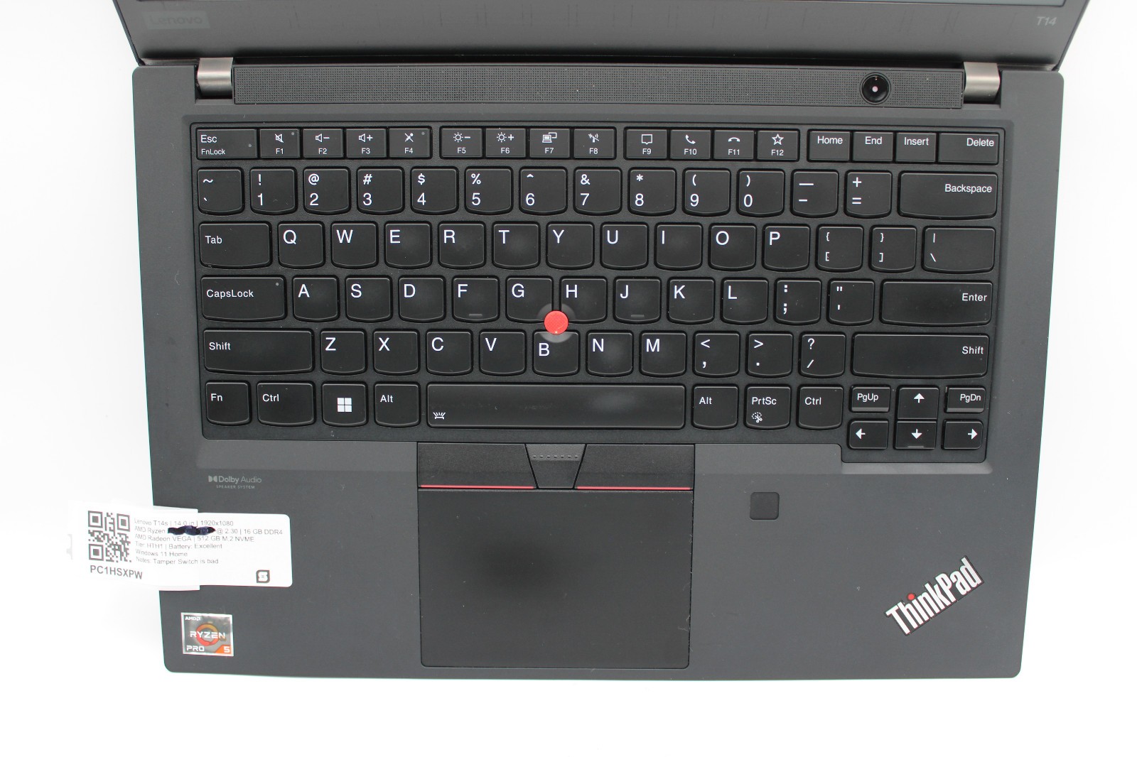 Lenovo ThinkPad T14 Gen 2 _ Ryzen 5-5650U @ 2.3 _ 16GB RAM _ 512GB SSD _ W11P