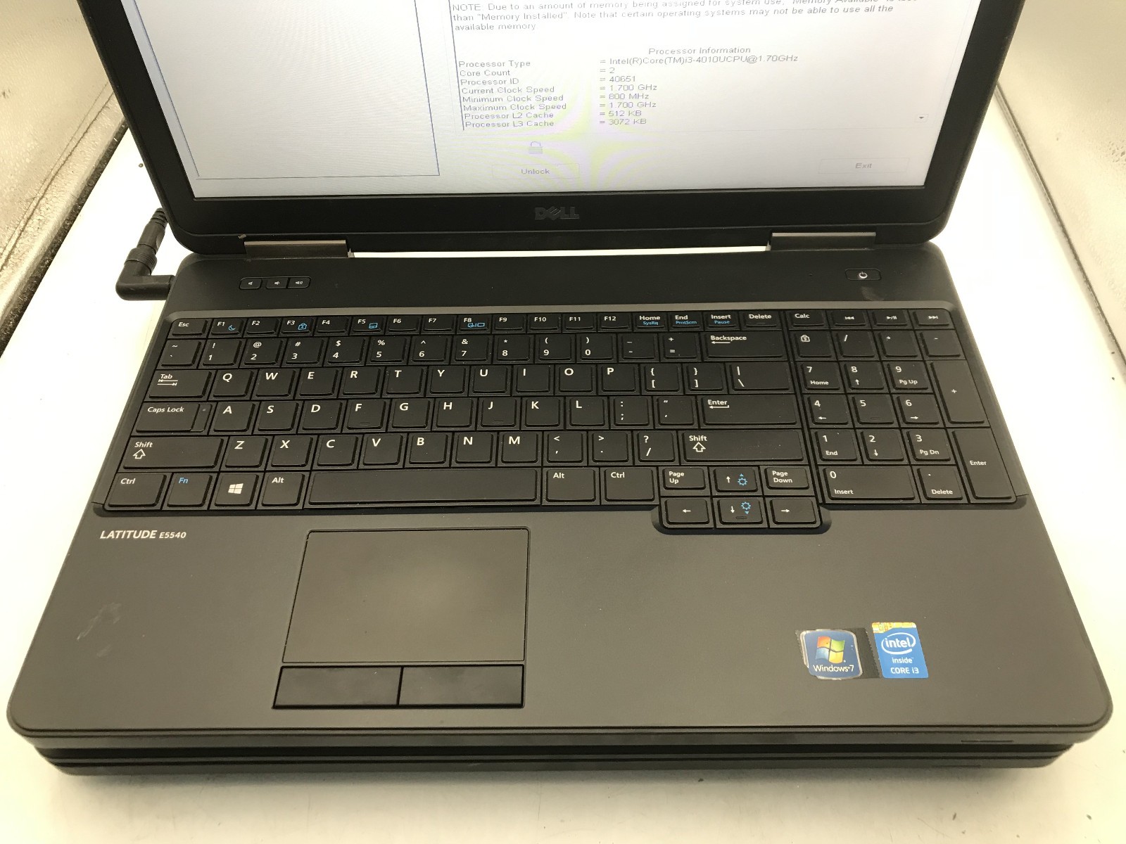 DELL LATITUDE E5540 – LOT OF 2 – BOOTS TO BIOS – INTEL I3 & I5 – NO RAM -READ-BB