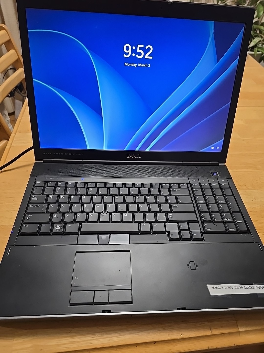 DELL PRECISION M6400 CPU T9600 16GB RAM Win11 pro, 250GB HD Brand New Keyboard