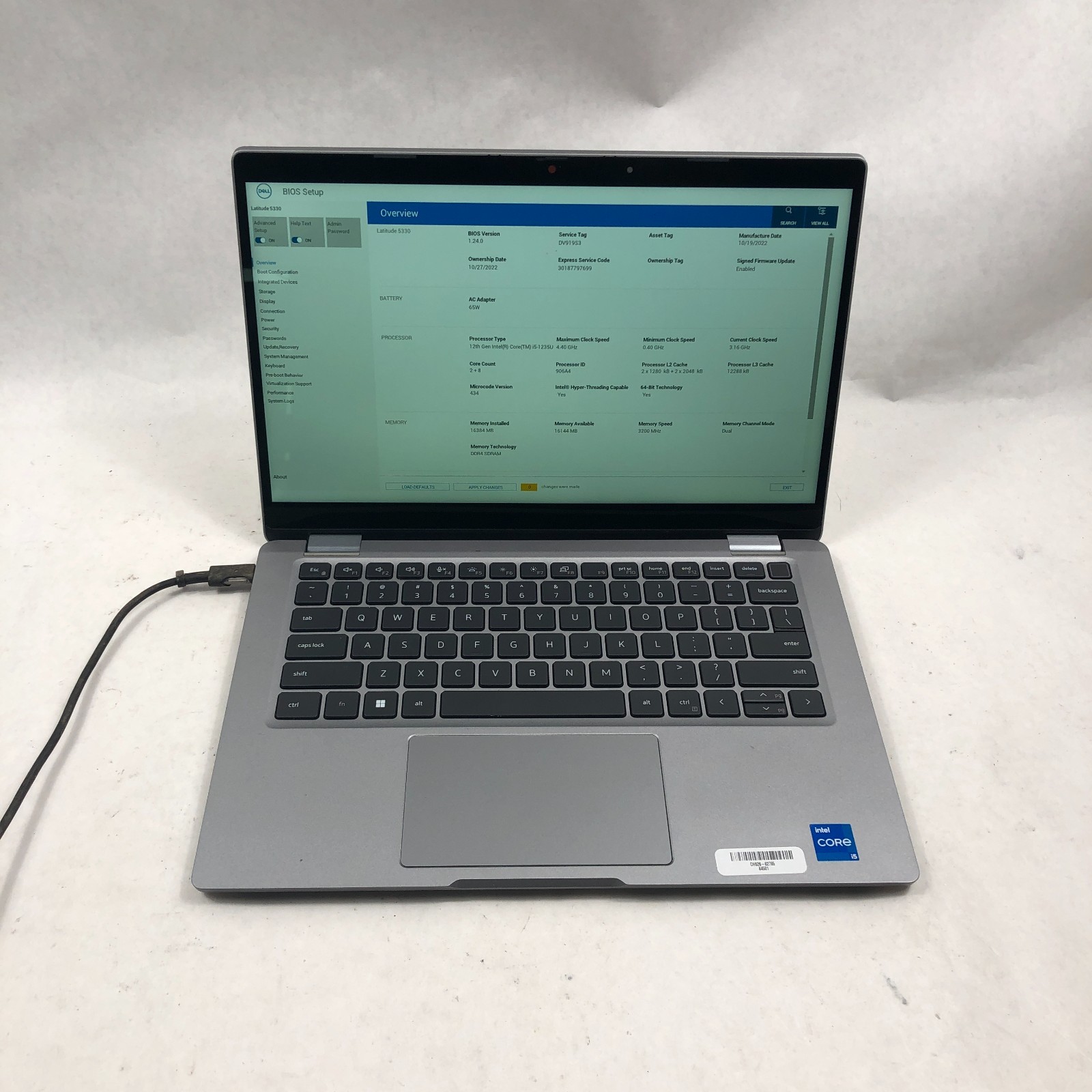 Dell Latitude 5330 2-in-1 13″ Intel Core i5-1245U 16GB RAM NO SSD/Battery