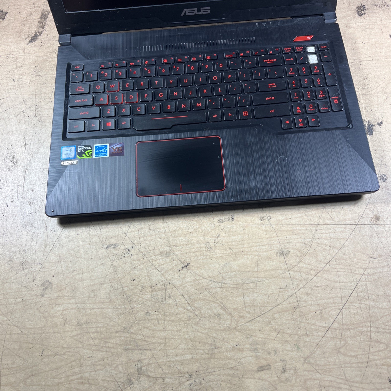 ASUS FX503V INTEL CORE I7 7TH GEN NO RAM **UNTESTED