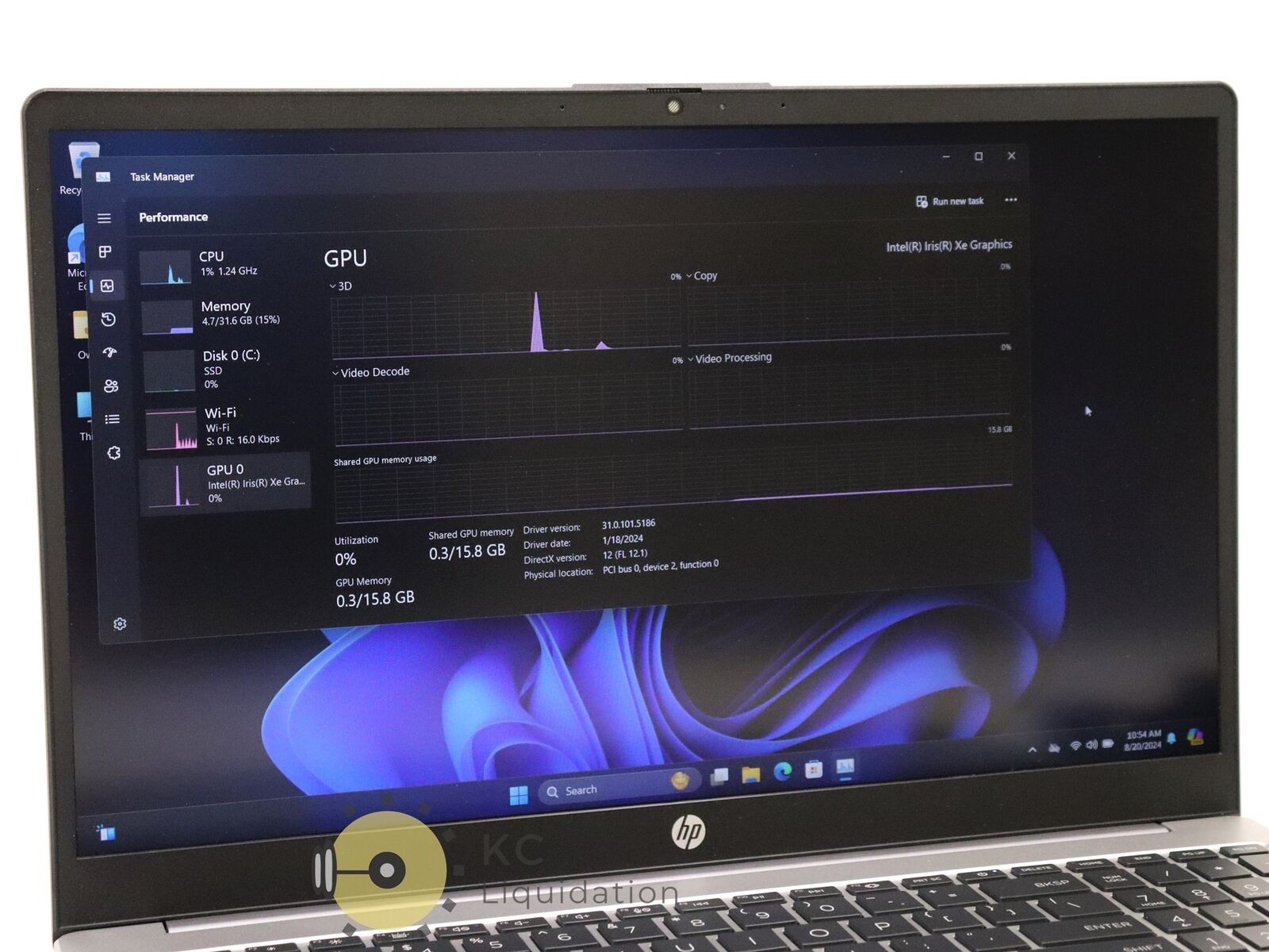 HP 250 G10 15.6″ Notebook i5-1340P 1.4GHz 512GB NVMe 32GB RAM Win 11 Home