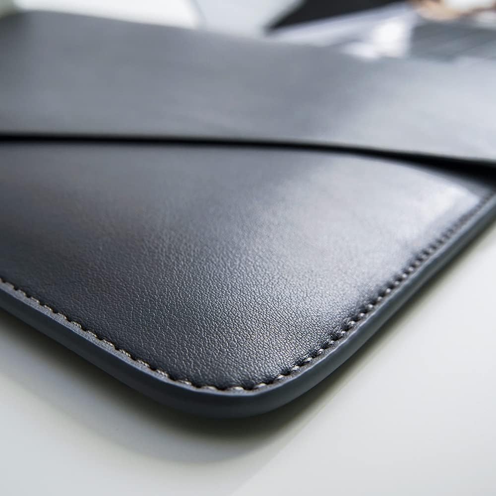 PU Leather Laptop Sleeve 13 Inch for 2024 13inch MacBook Air M3, MacBook Pro M2