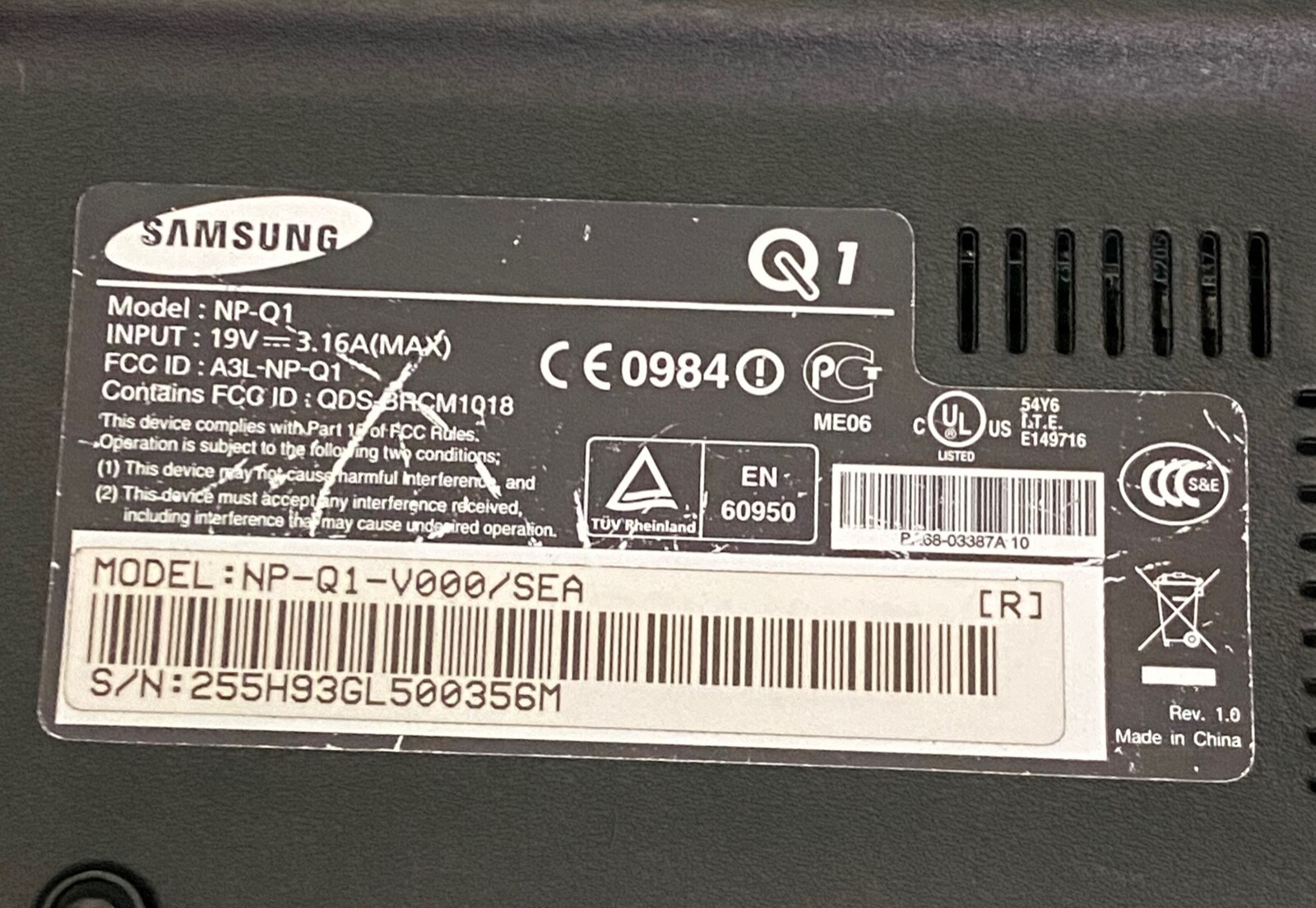 Samsung NP-Q1 Ultra Handheld Computer___PLEASE READ!!!!