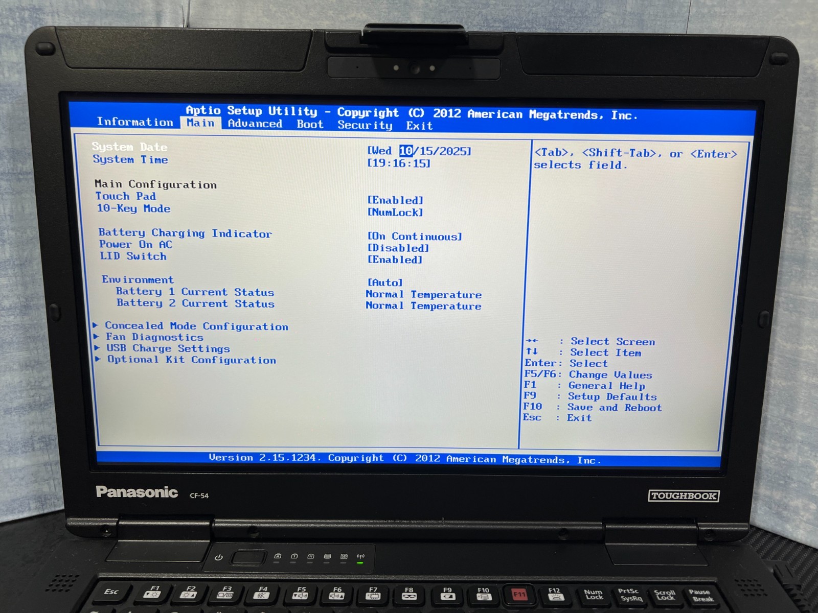 CF-54F9885KM, i5-6300U 2.40Ghz,8GB Mem,256GB SSD,Touchscreen,4G LTE,GPS, 3,650Hr