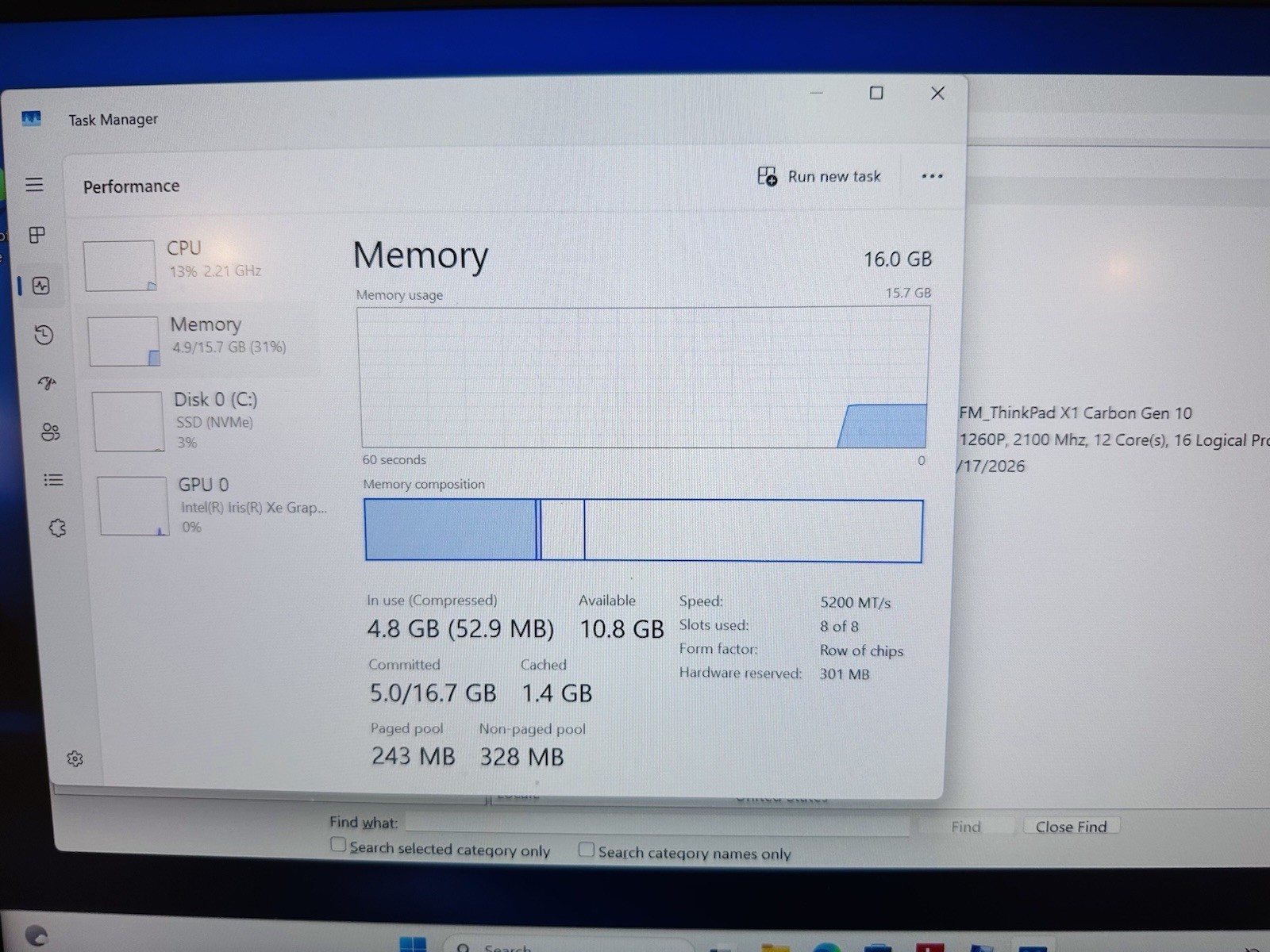Touchscreen Lenovo ThinkPad X1 Carbon Gen 10 14in i7 12th Gen Win11 Pro