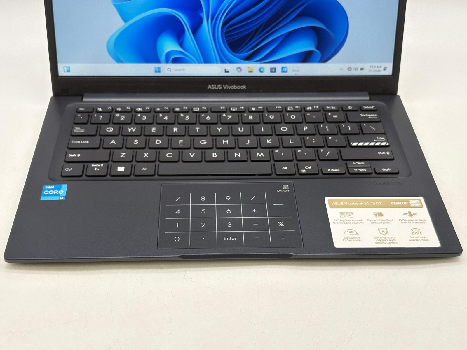 ASUS Vivobook 14 X1404Z 14″ Core i3-1215U 8GB RAM 128GB SSD Used