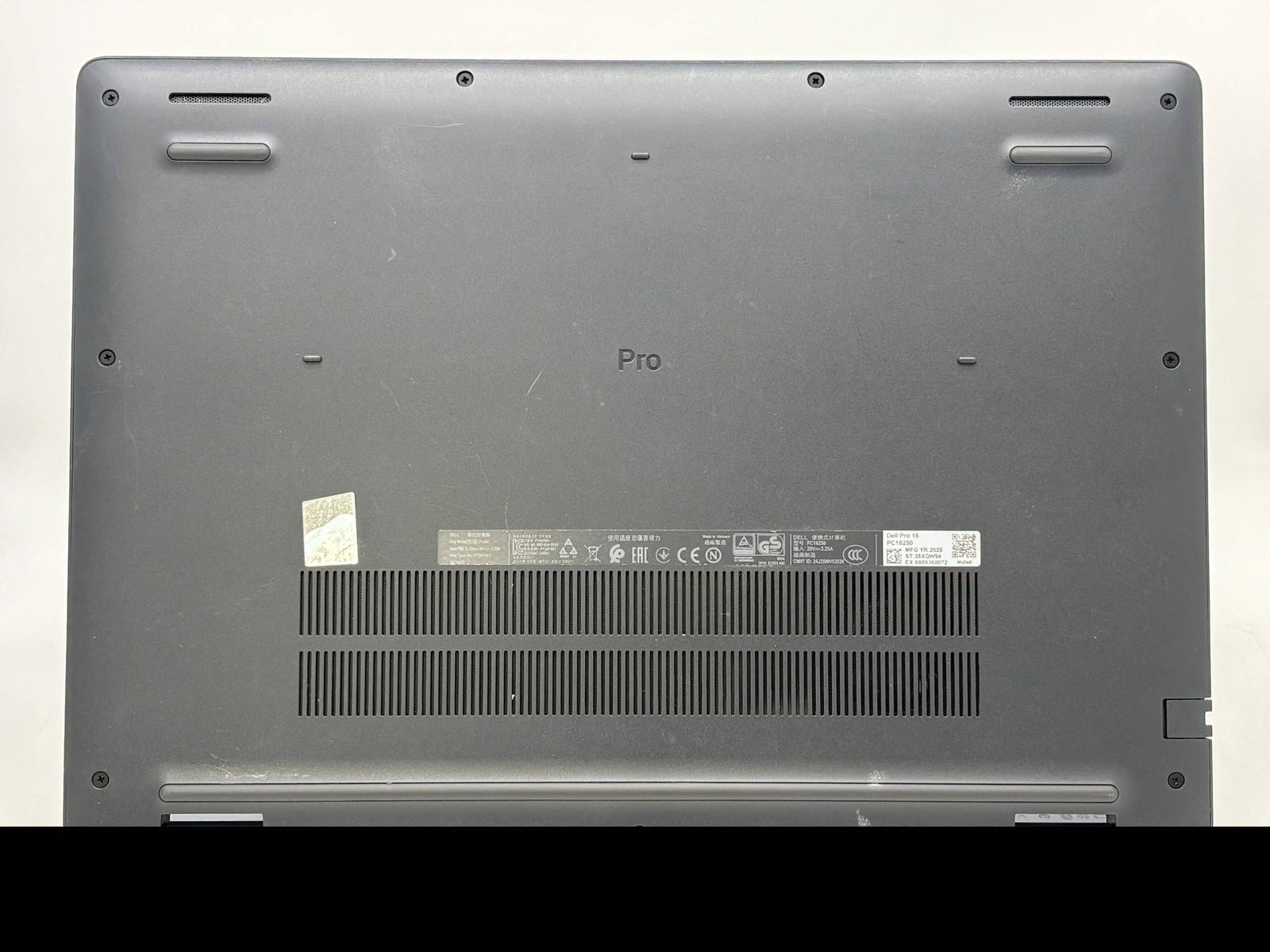 Dell Pro 16 PC16250 16-inch Core i3 8GB RAM 128GB SSD
