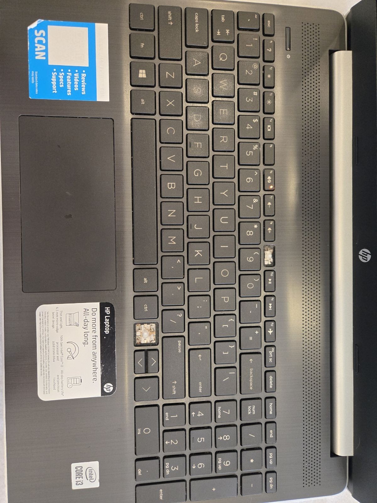 HP laptop/notebook, Webcam, Wifi, Windows 11, Touchscreen, Comes with charger