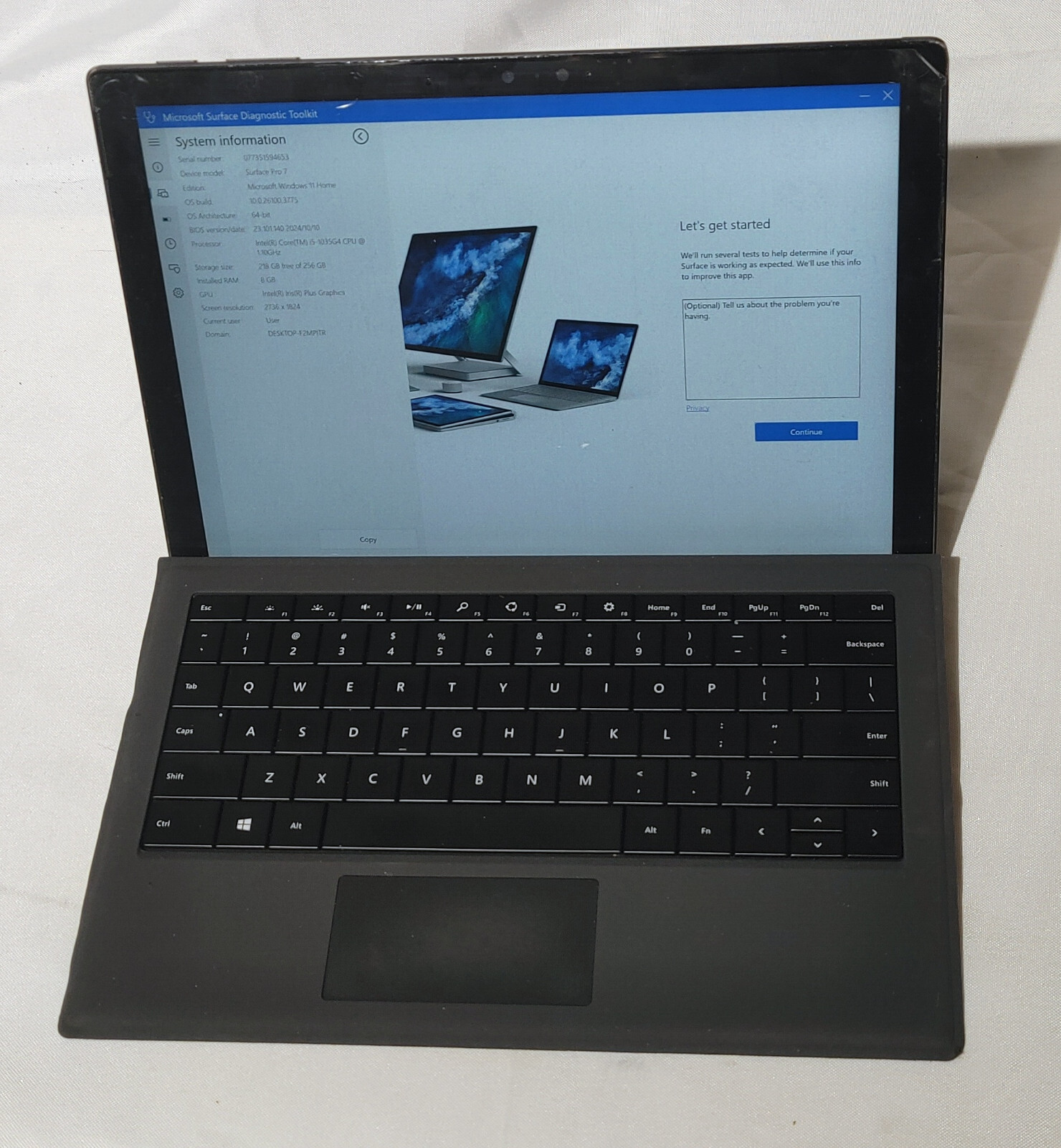 Microsoft Surface Pro 7 1866 12.3″ Bundle Intel i5-1035G4 8GB 256GB Re-newed #2