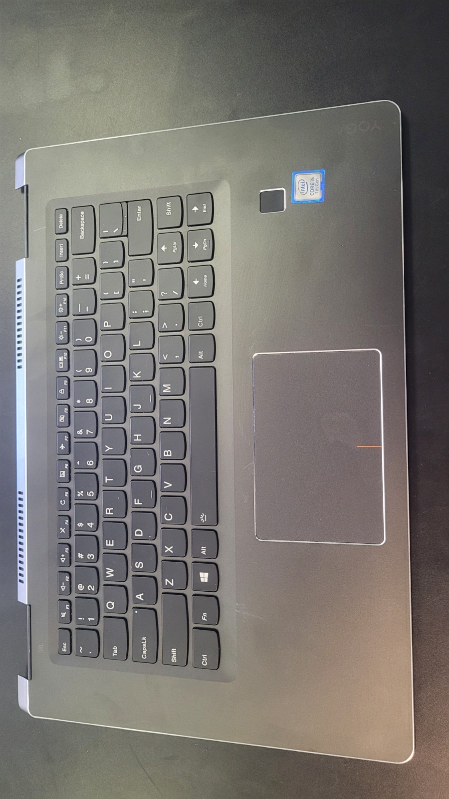 Lenovo Yoga 720-13IKB 2-in-1 keyboard w/speakers, mousepad