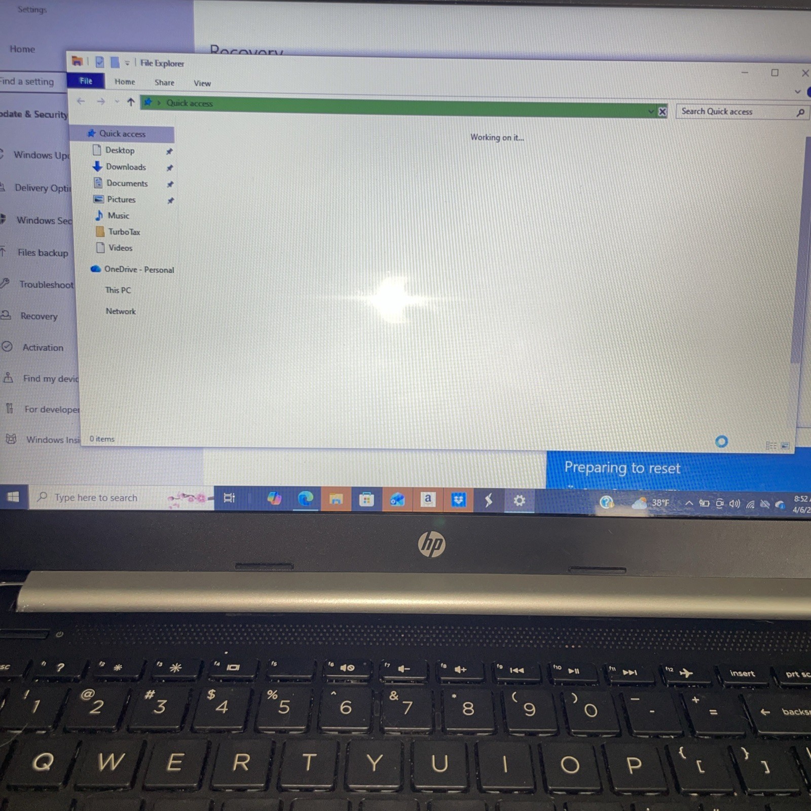HEWLETT PACKARD HP Laptop 14-dk0053od 4gb Factory Reset R3 Amd A4-9125