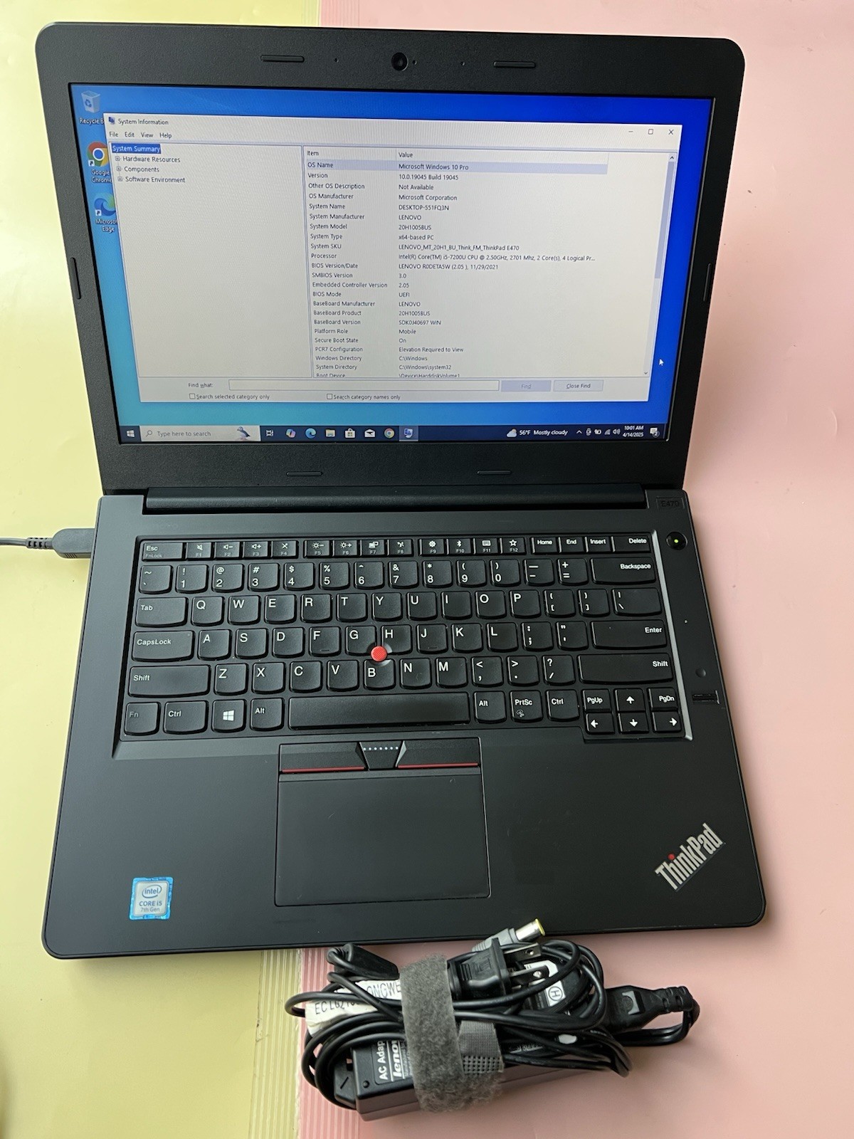 LENOVO THINKPAD E470 Core i5-7200U 16GB RAM 128GB SSD WEBCAM BLUETOOTH HDMI