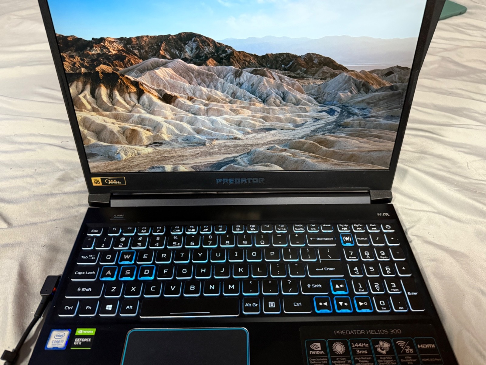 Acer Predator Helios 300 15.6 in (256GB SSD, Intel Core i7 9th Gen. 2.60 GHz 16