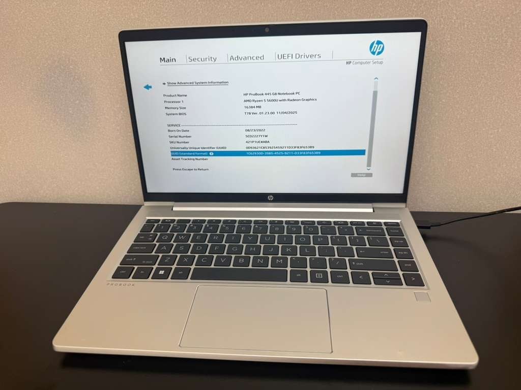 HP ProBook 445 G8 14″ | AMD Ryzen 5 | No Battery | 8GB RAM| BIOS Locked