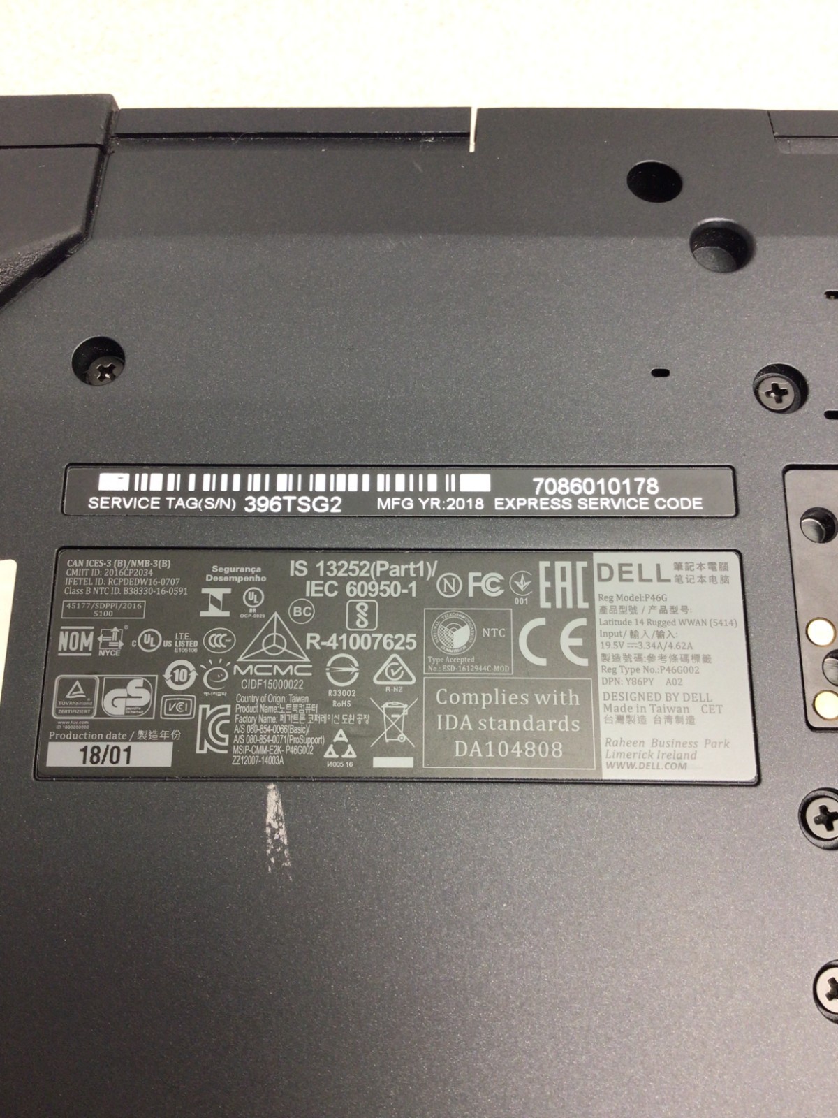 Dell Latitude 5414 Rugged 14″ Core i5-6300U 8GB RAM 256GB SSD WIN 11 PR0