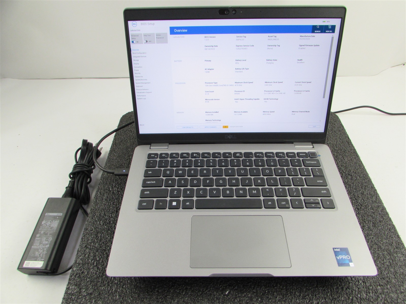DELL LATITUDE 5340 1920X1080 FHD TOUCHSCREEN I5-1345U 512GB SSD 16GB RAM NO O.S