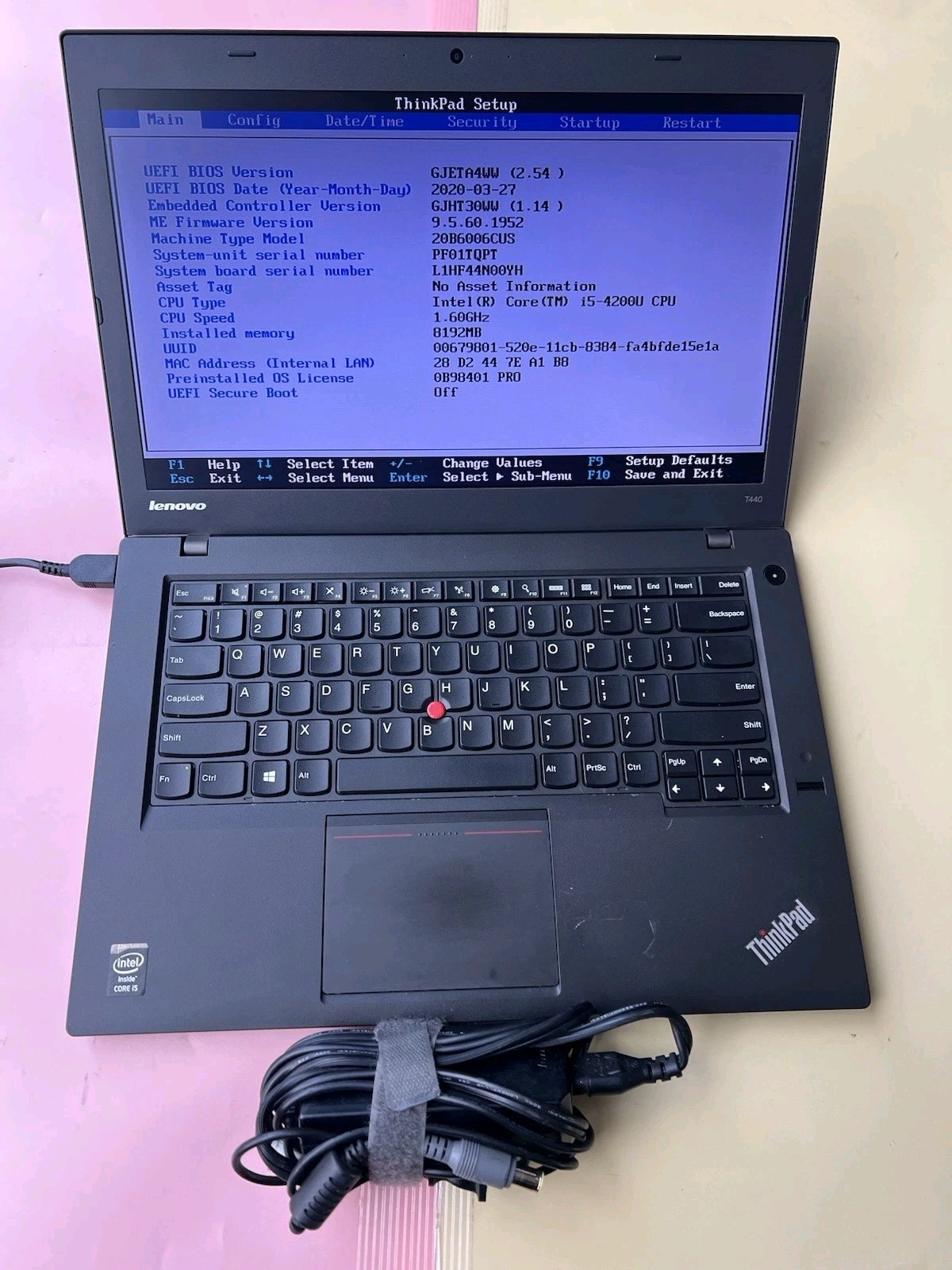 LENOVO THINKPAD T440 14″ Intel Core i5-4200U 8GB RAM 500GB HDD WEBCAM