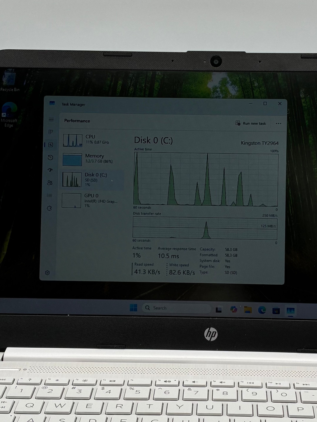 HP Laptop 14-dq3000dx 14″ Intel Celeron N4500 4GB DDR4 64GB