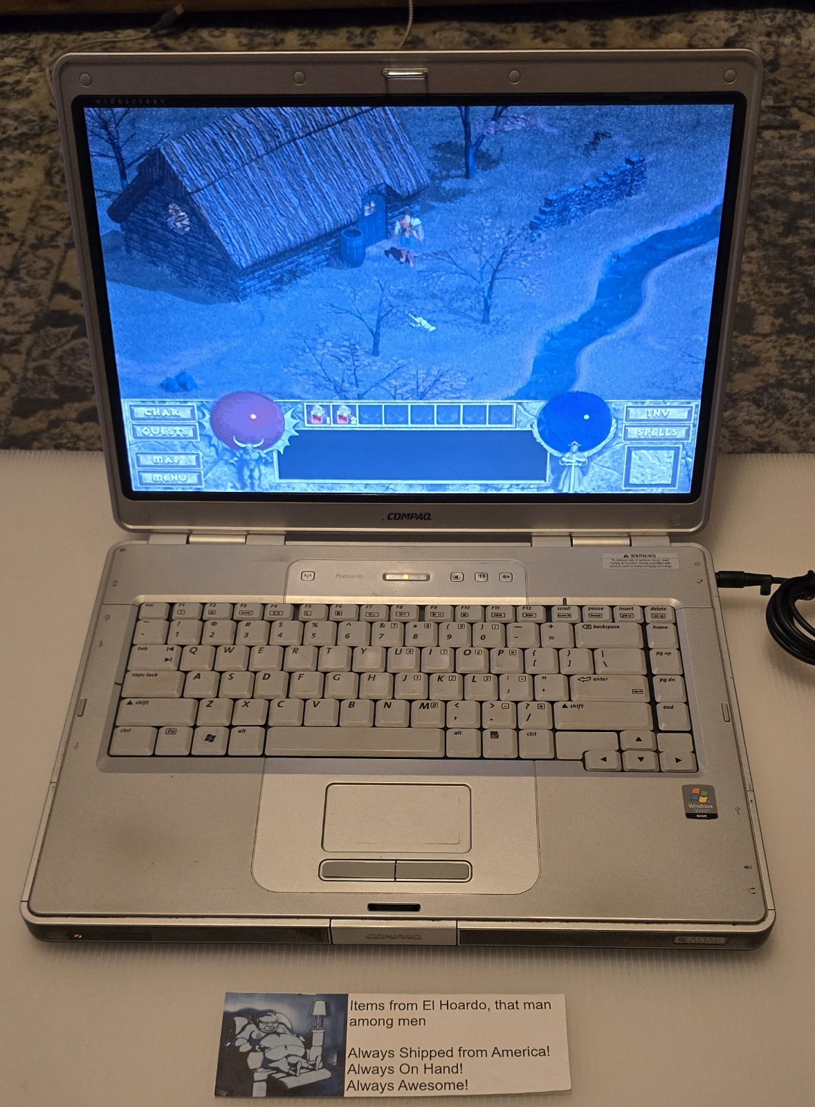 Compaq Presario C500 Laptop Intel Celeron M 1.60 Ghz 2GB Ram 80GB HDD Win XP Pro