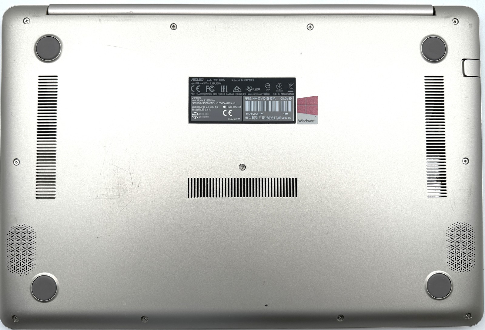 Asus VivoBook Pro X580VD FHD i7 – 16GB – GTX 1050 – 1TB HDD /256GB SSD – Silver