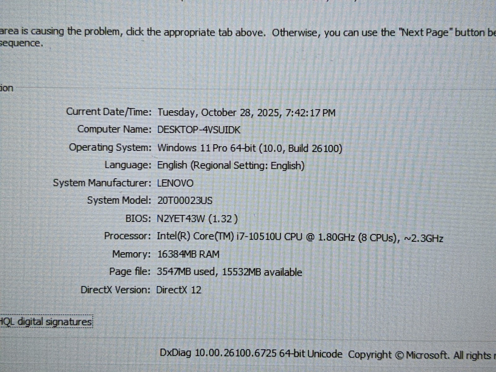 Lenovo ThinkPad T14s Gen 1 14″ FHD i7-10510U 1.8GHz 16GB 512GB SSD W11P +Charger