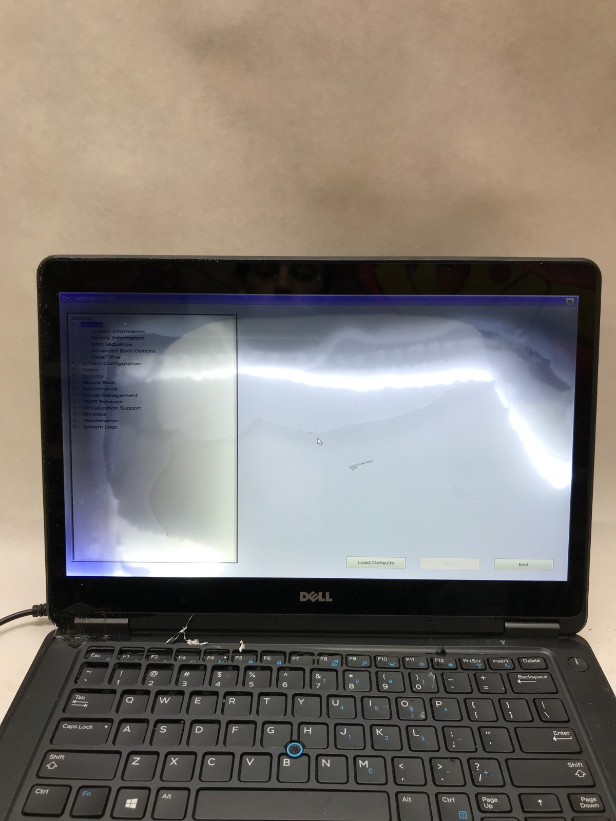 Dell Latitude E7450 14″ Intel Core i5 4GB RAM NO HDD/OS For Parts LEAKING LCD DW