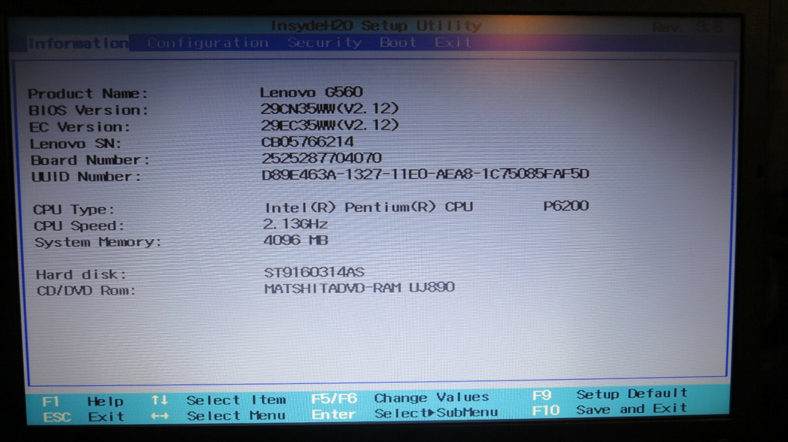 Lenovo G560 15.6″ Laptop Computer 4GB DDR3 150GB SATA 2.1GHz CPU