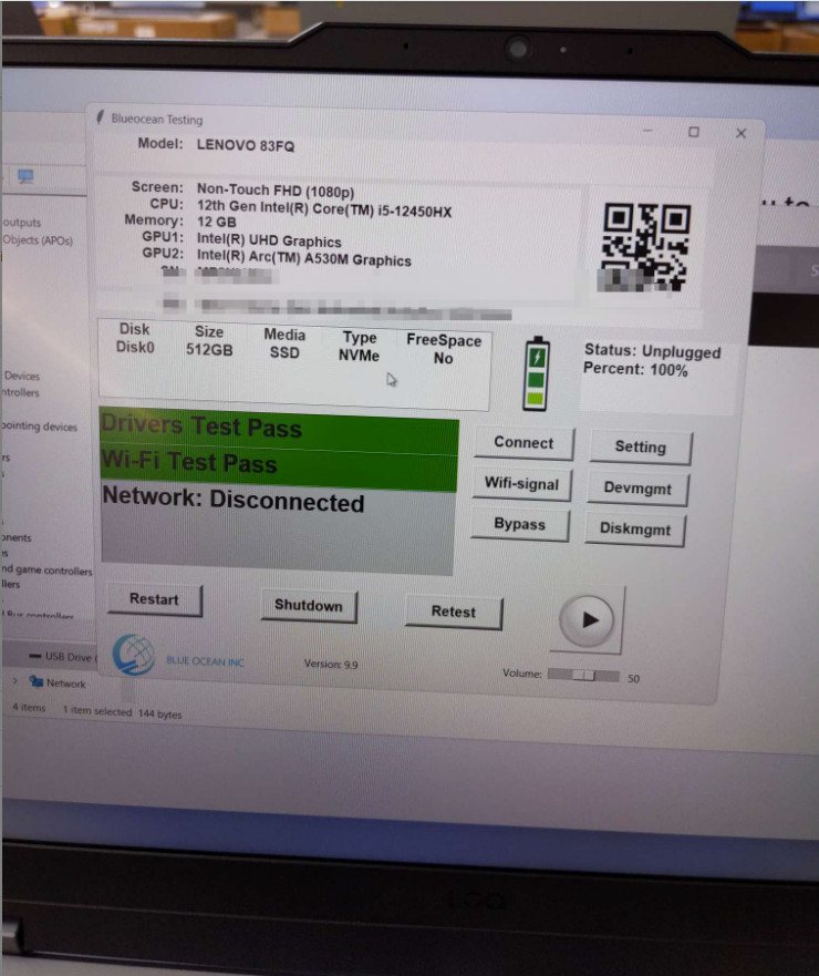 Lenovo LOQ 15.6″FHD Intel Arc A530M 12GB RAM 512GB SSD Graphics i5-12450 Win 11
