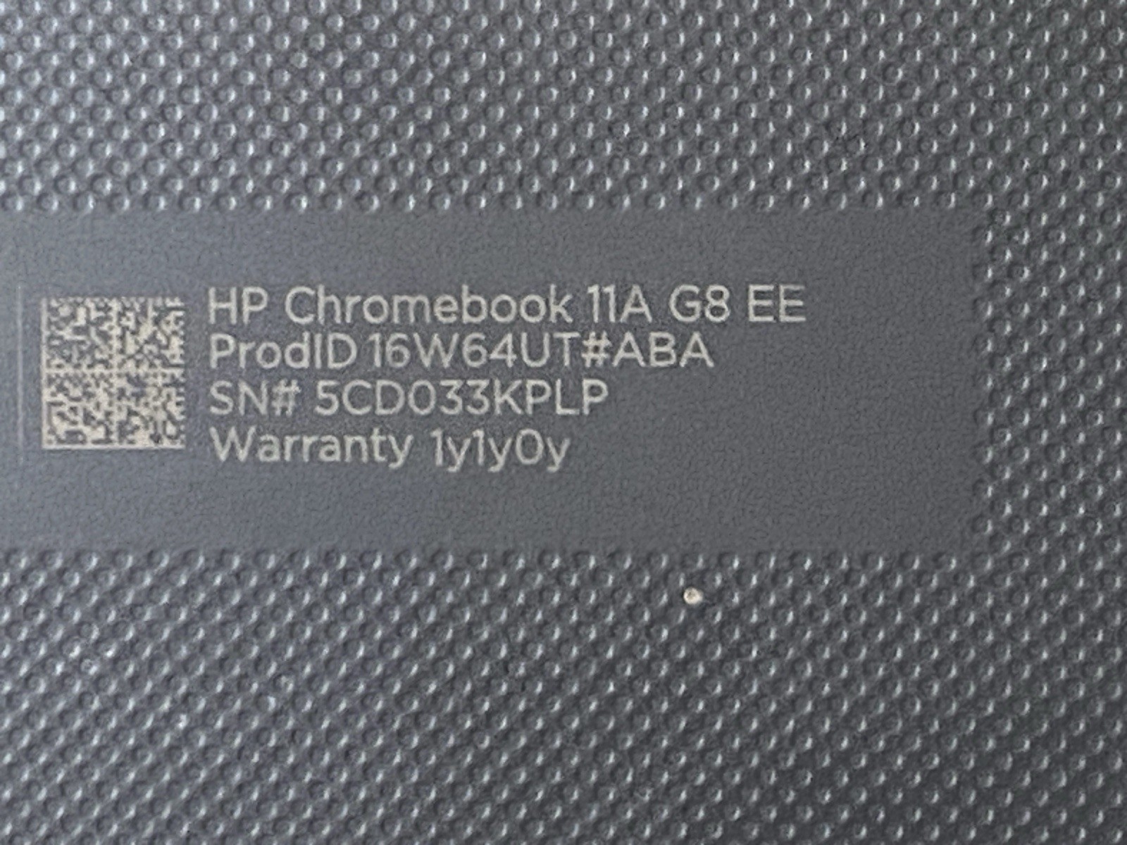 HP Chromebook 11a G8 EE AMD 1.6GHz 4GB RAM 16GB Storage ChromeOS