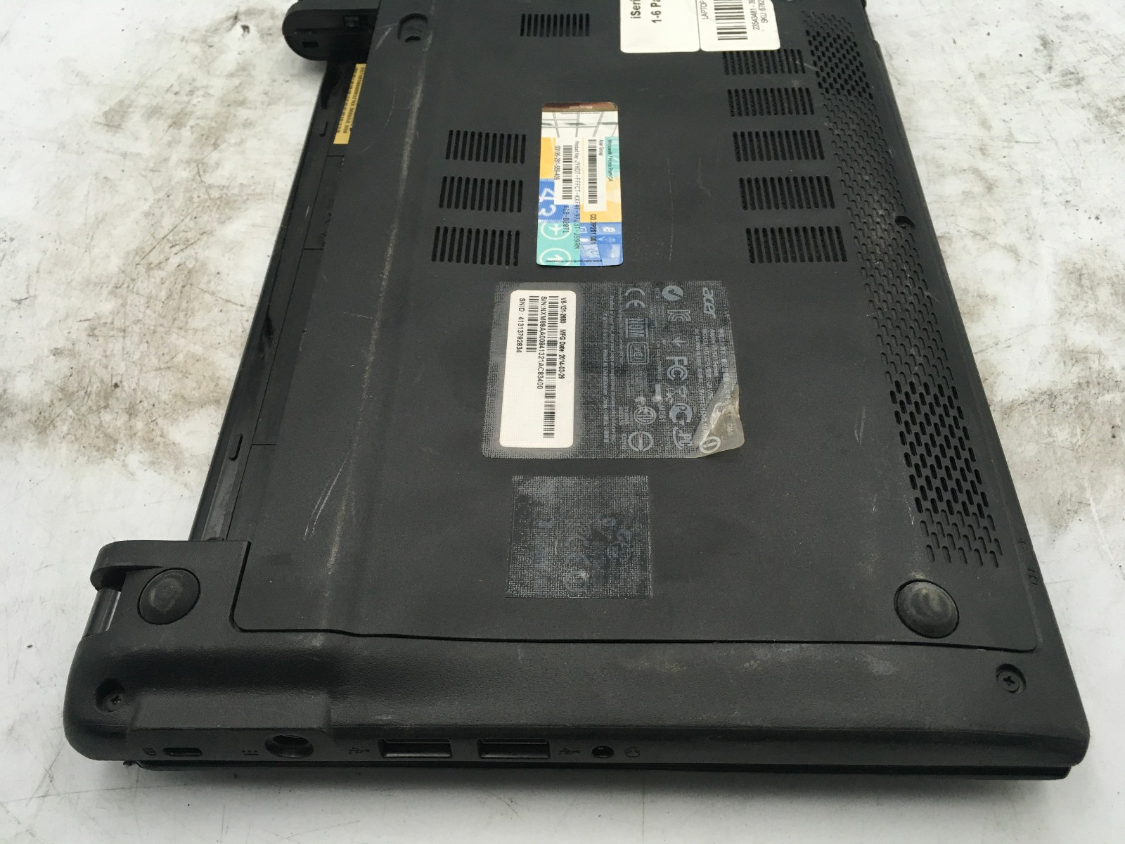 ACER ASPIRE V5 131 – FOR PARTS/NO BOOT – INTEL CELERON 1007U – NO RAM – READ -BB