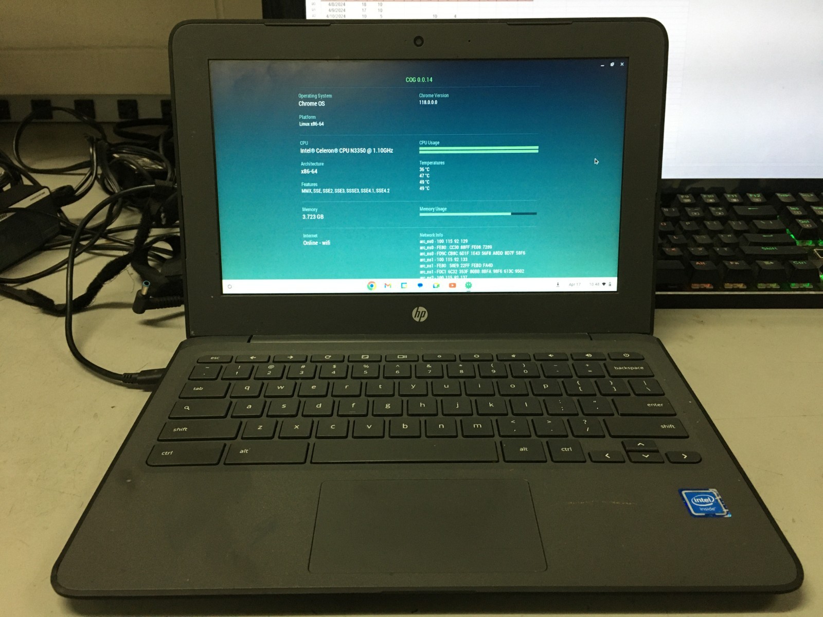 3x HP Chromebook 11 G6 EE 4GB RAM 16GB SSD 3NU57UT#ABA | LP528